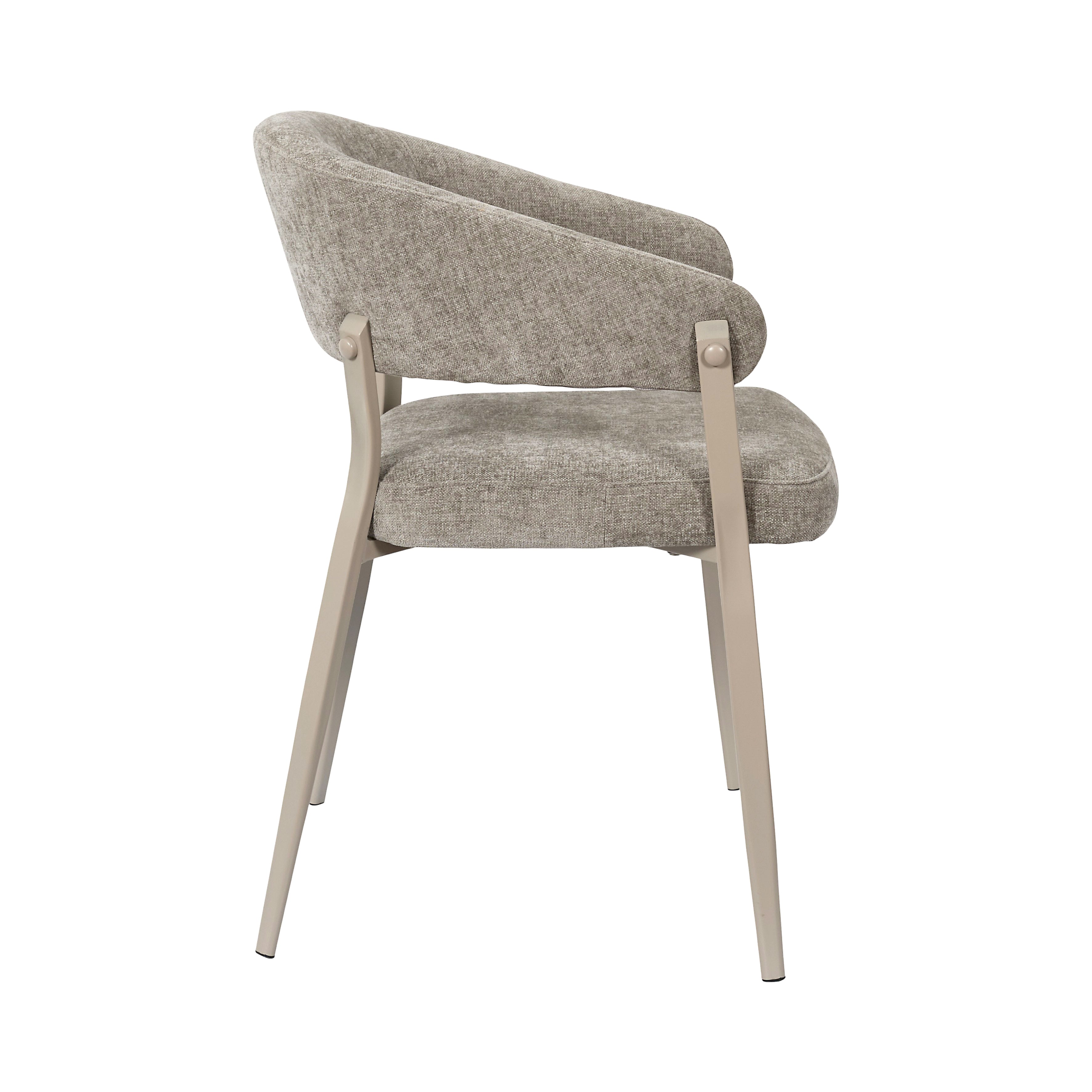 FAUTEUIL EMILIA TAUPE - LOT DE 2