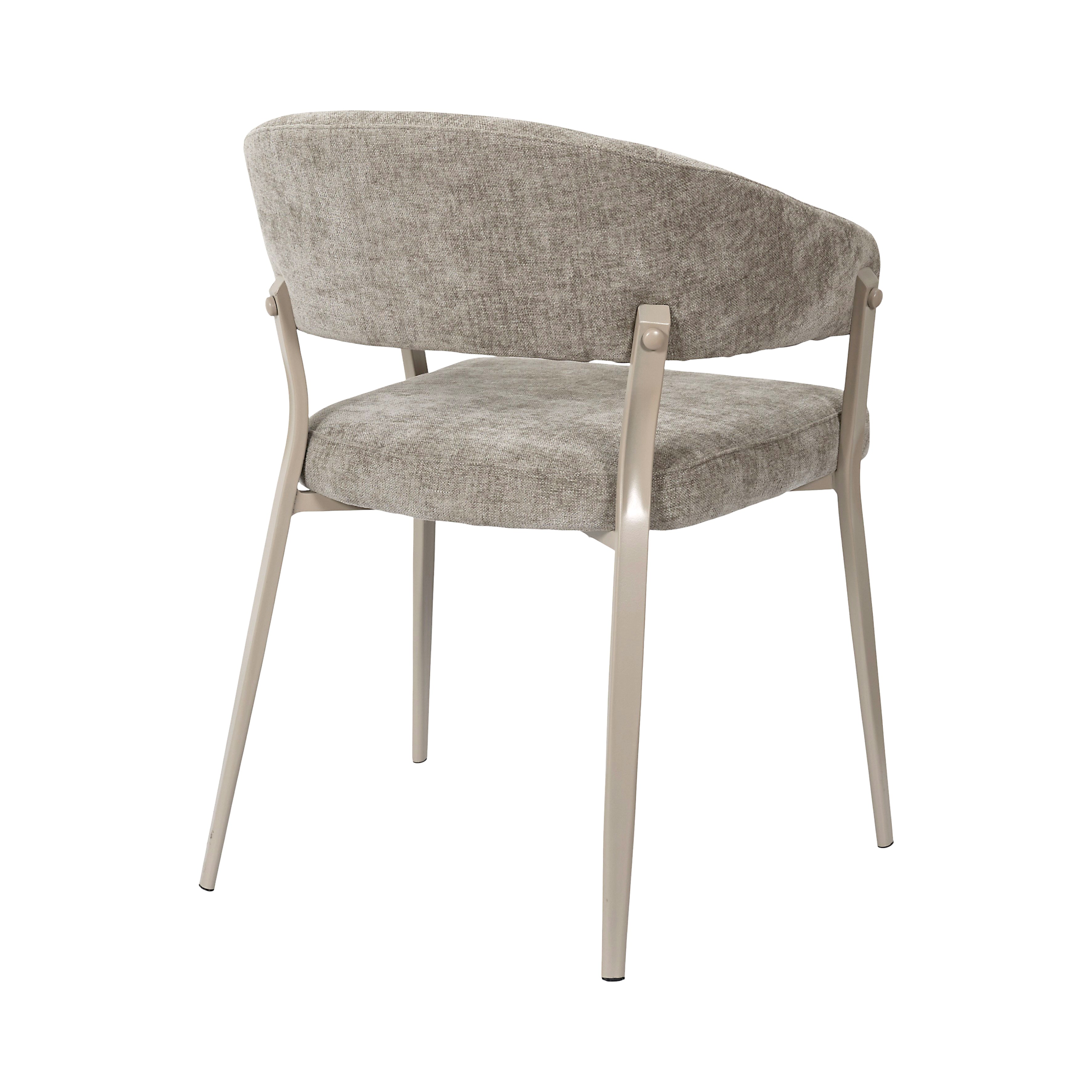 FAUTEUIL EMILIA TAUPE - LOT DE 2