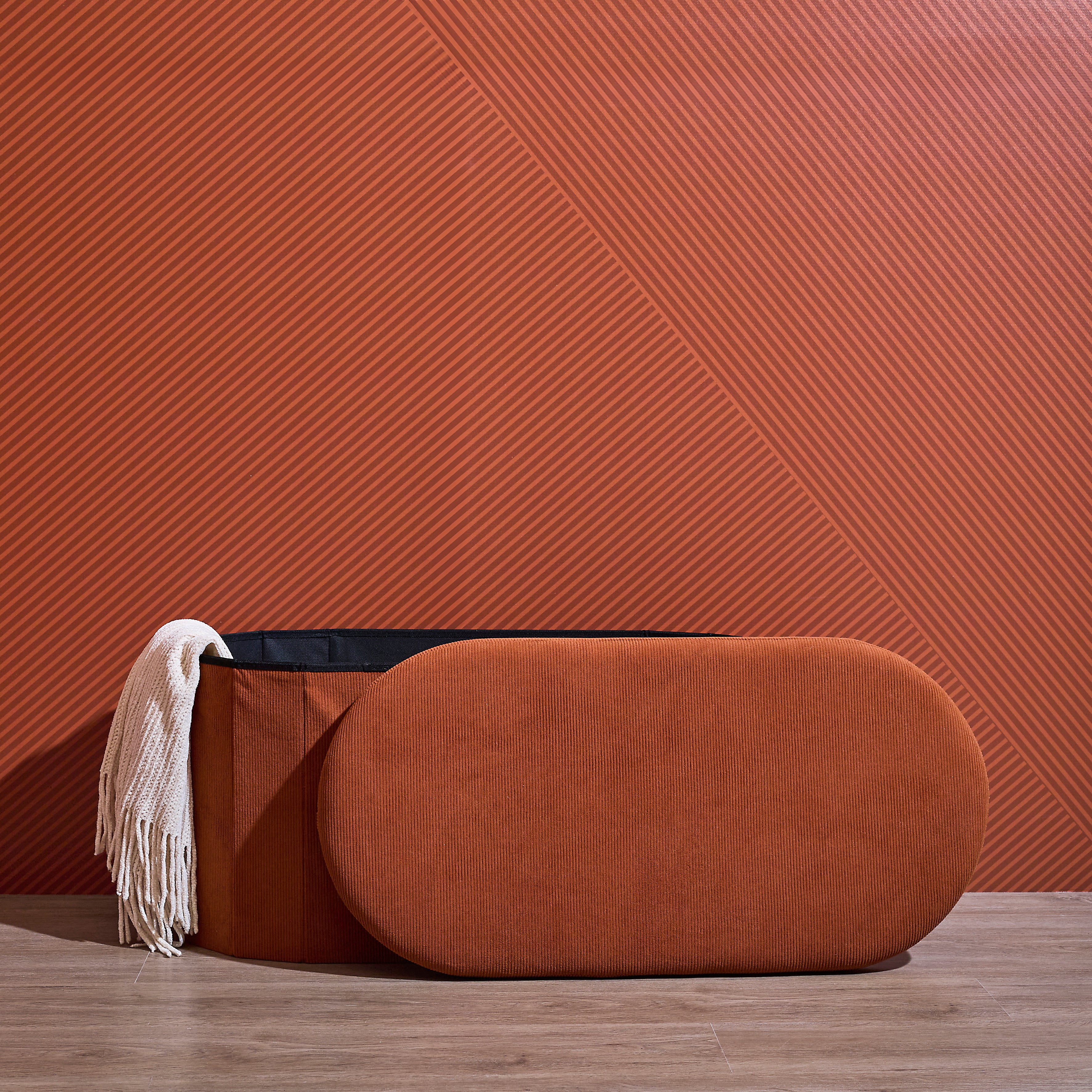 COFFRE BANC PLIABLE COTELE JULES TERRACOTTA