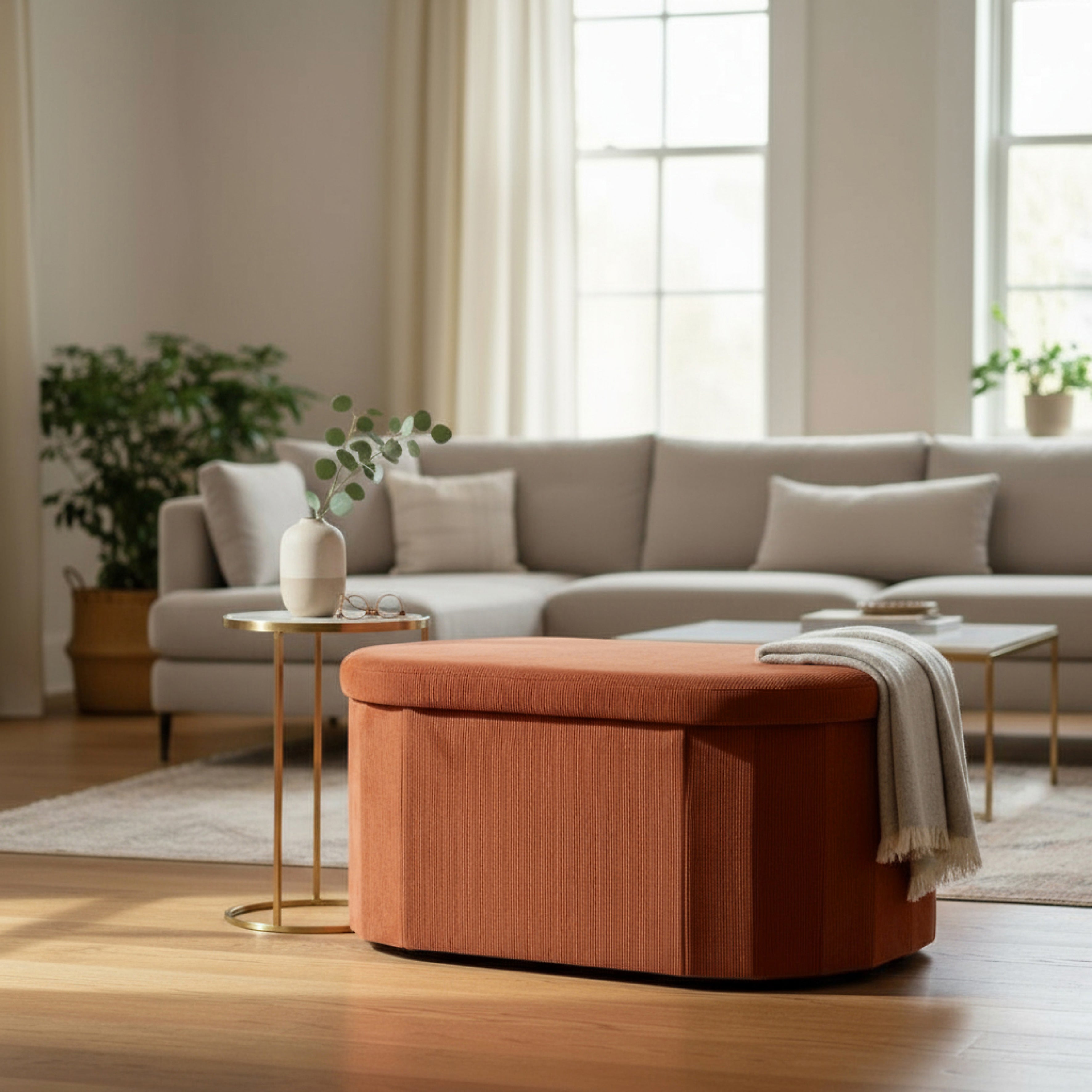COFFRE BANC PLIABLE COTELE JULES TERRACOTTA