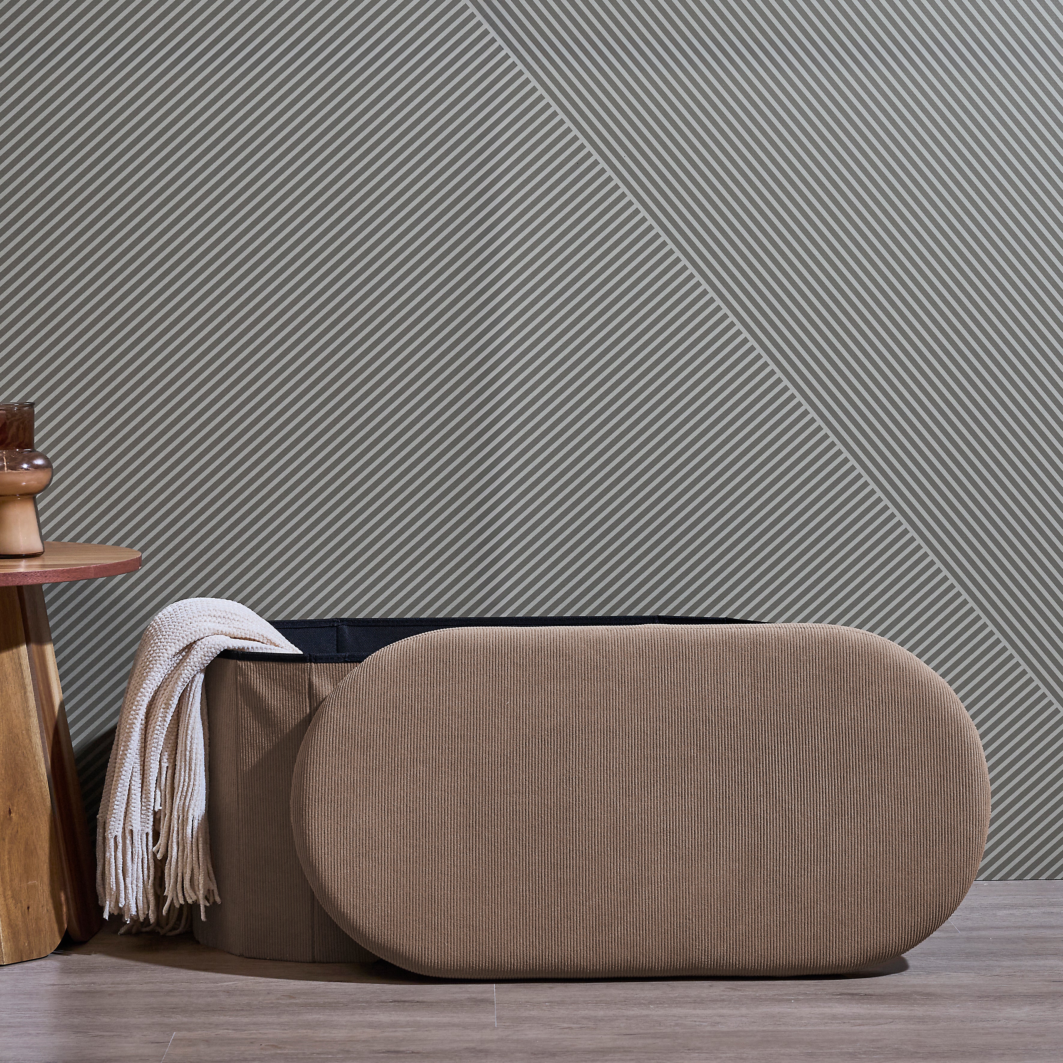 COFFRE BANC PLIABLE COTELE JULES TAUPE