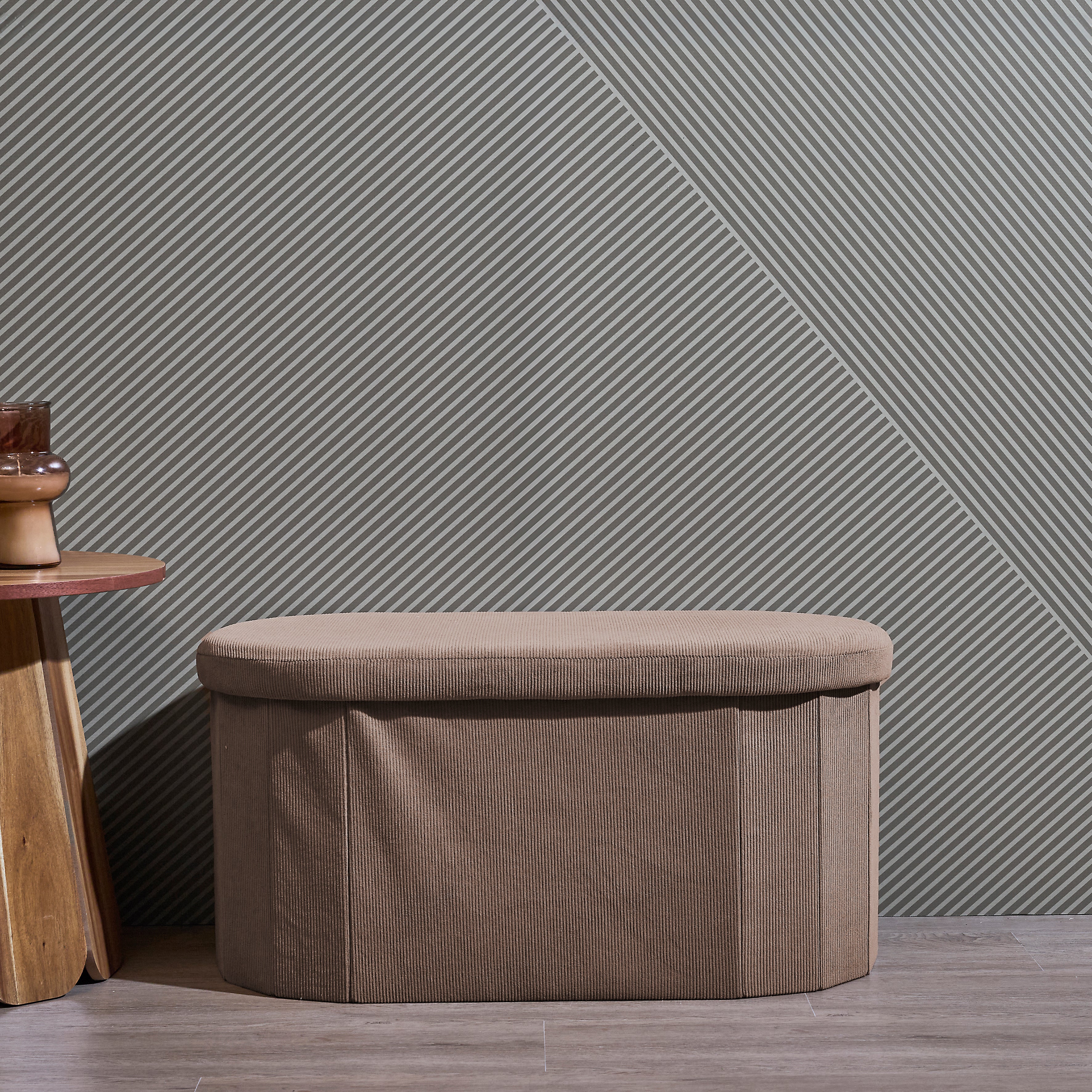 COFFRE BANC PLIABLE COTELE JULES TAUPE