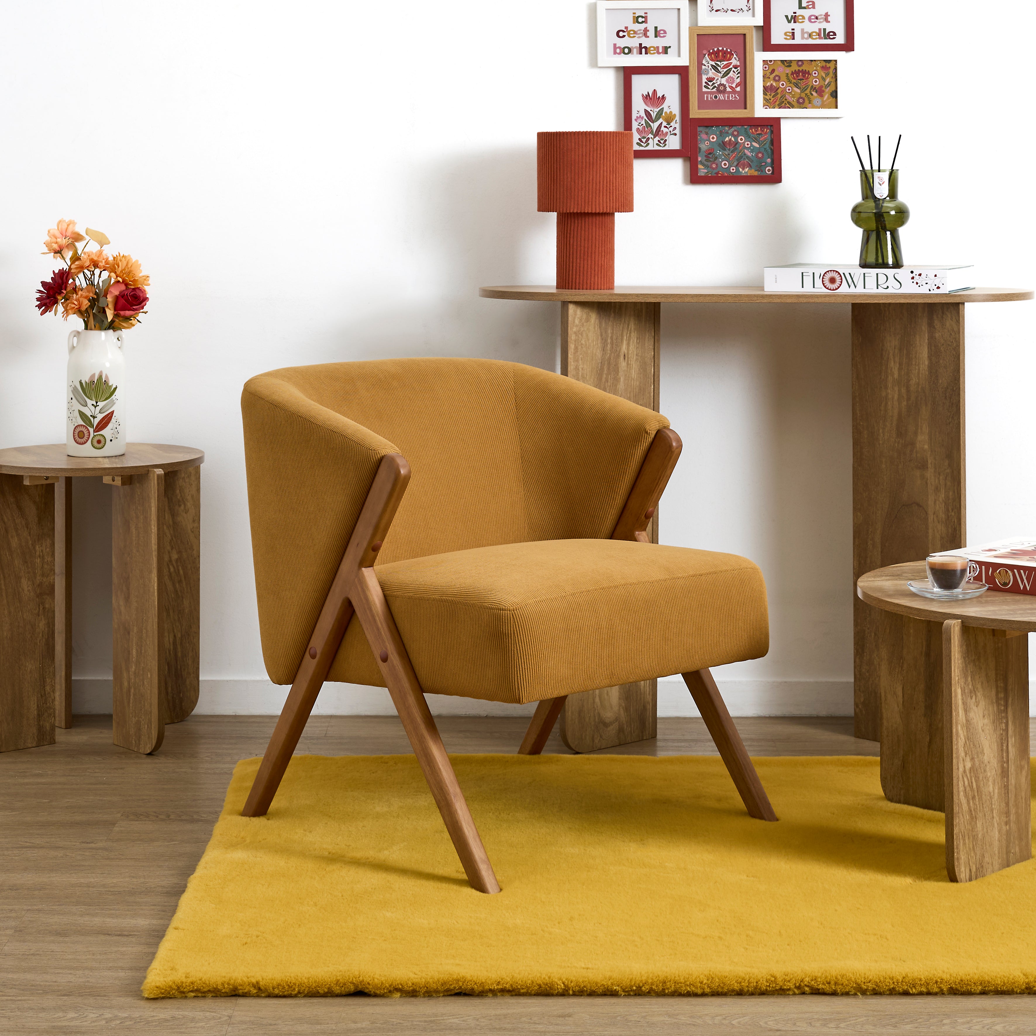 FAUTEUIL SALON COTELE JULES JAUNE