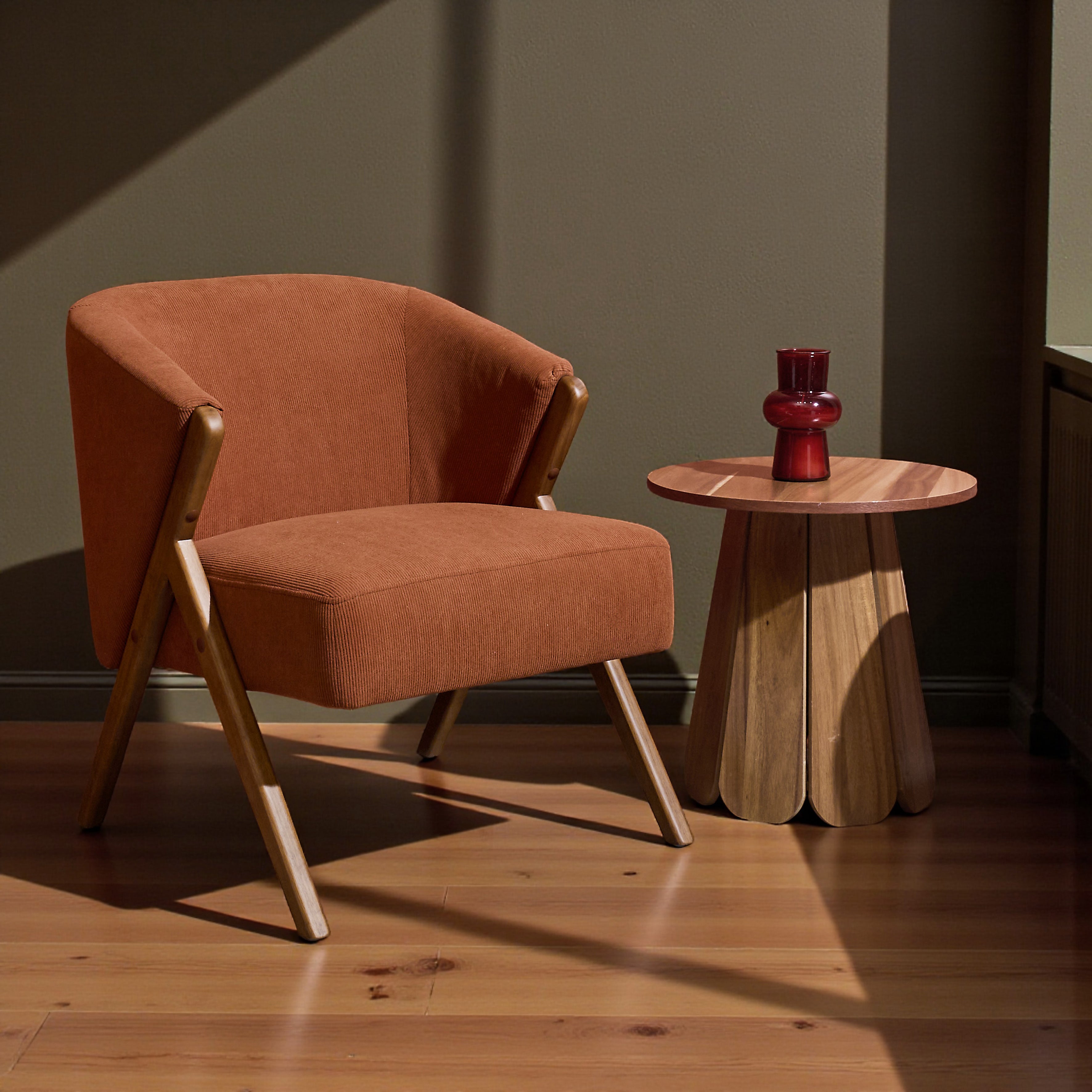 FAUTEUIL SALON COTELE JULES TERRACOTTA