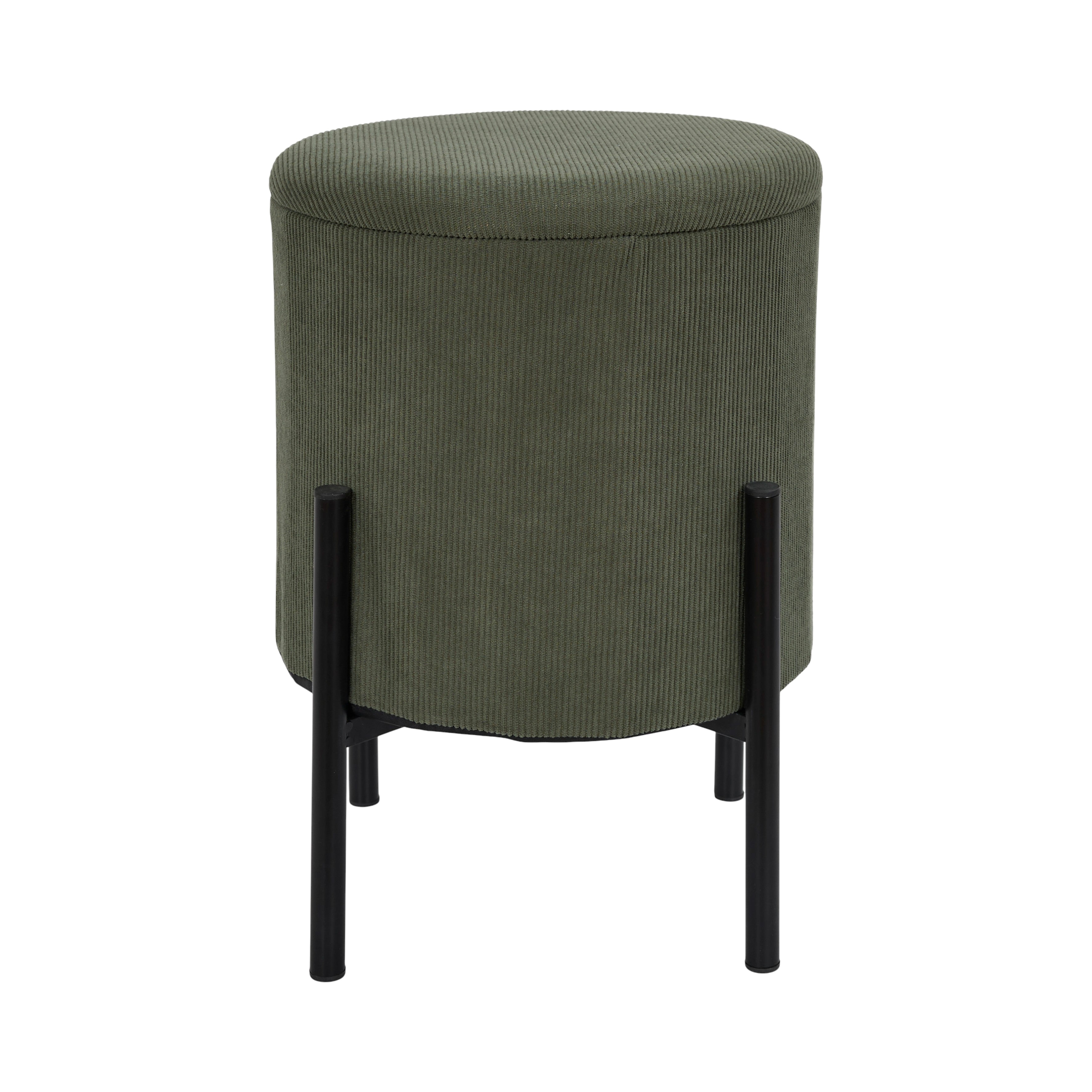 POUF RANGEMENT COTELE JULES VERT - LOT DE 4
