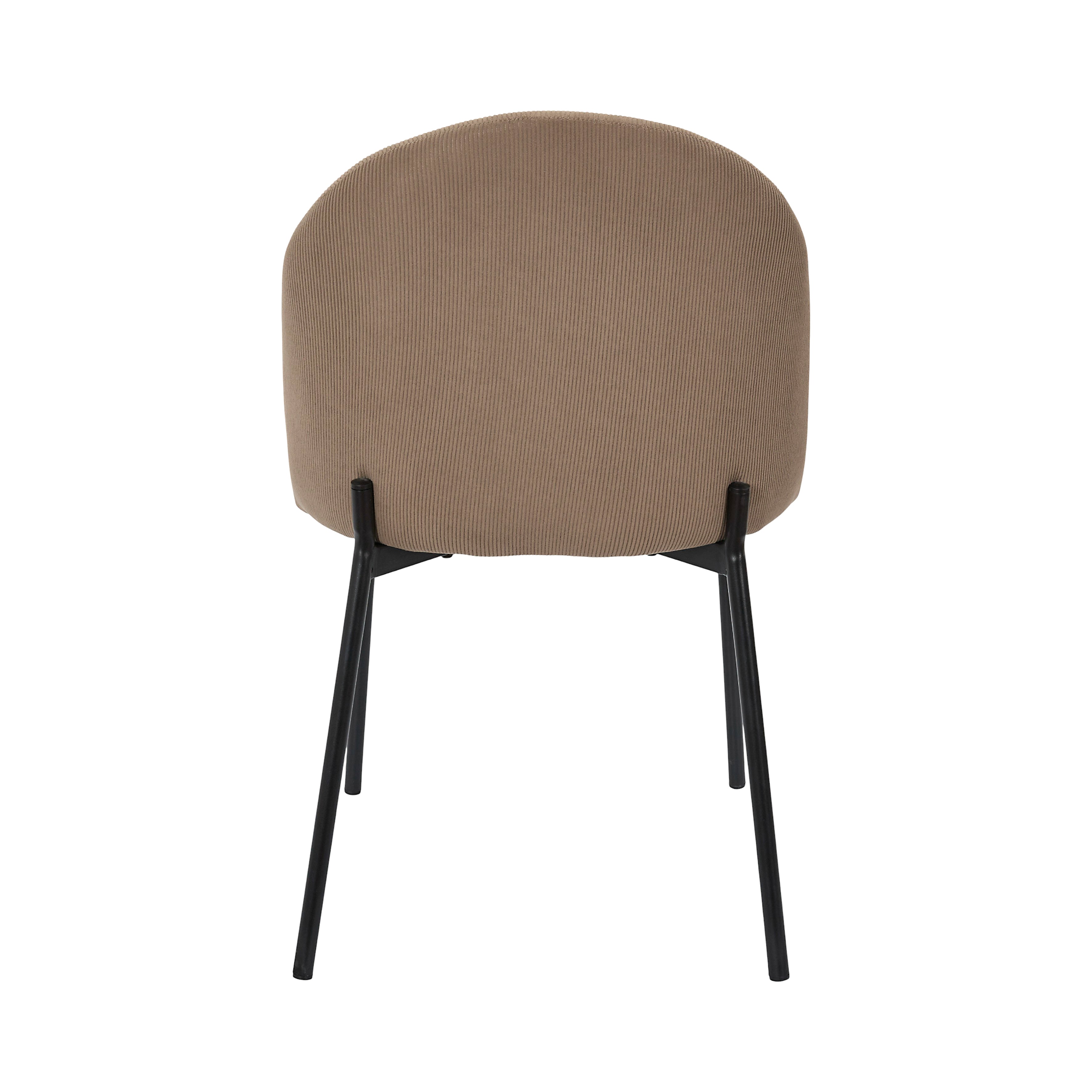 CHAISE COTELE DOSSIER ARCHE JULES TAUPE - LOT DE 4