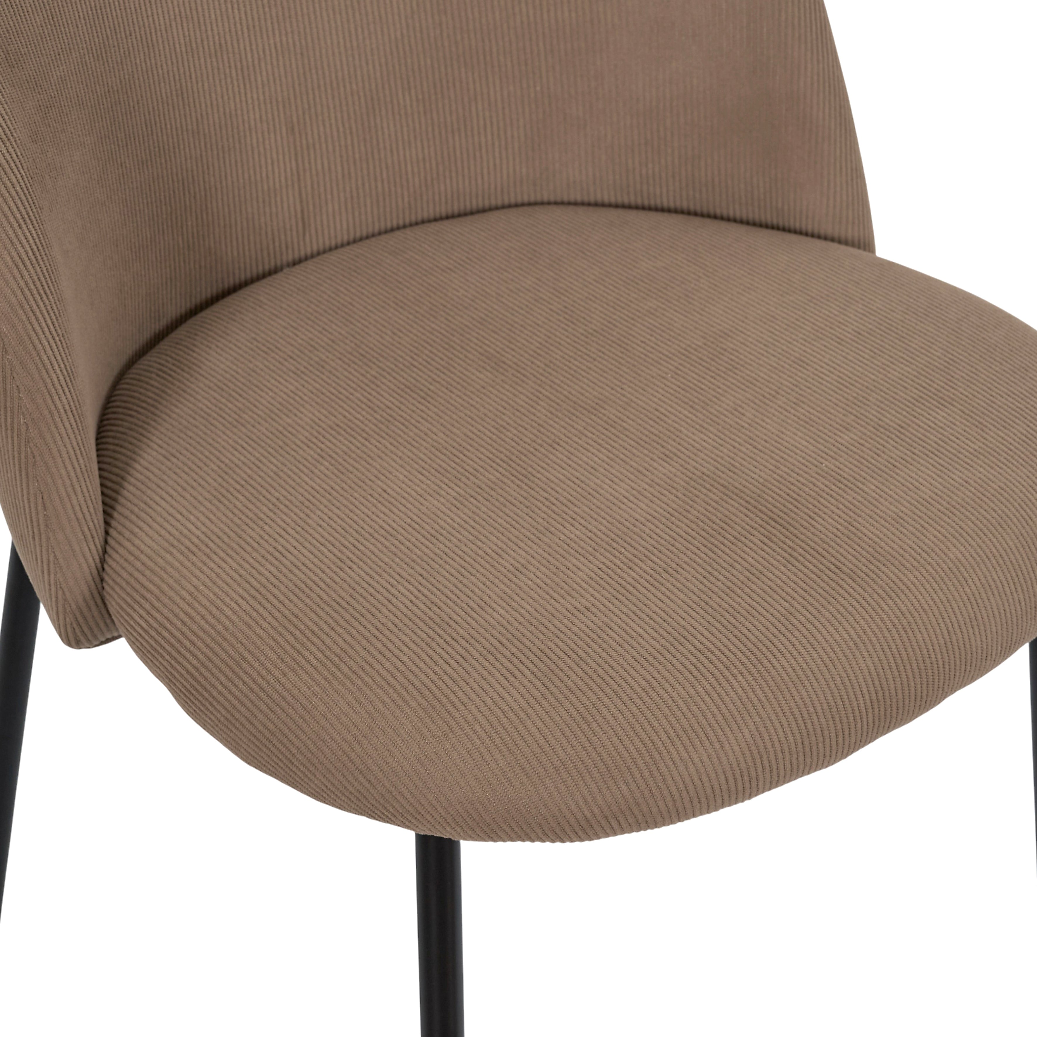 CHAISE COTELE DOSSIER ARCHE JULES TAUPE - LOT DE 4