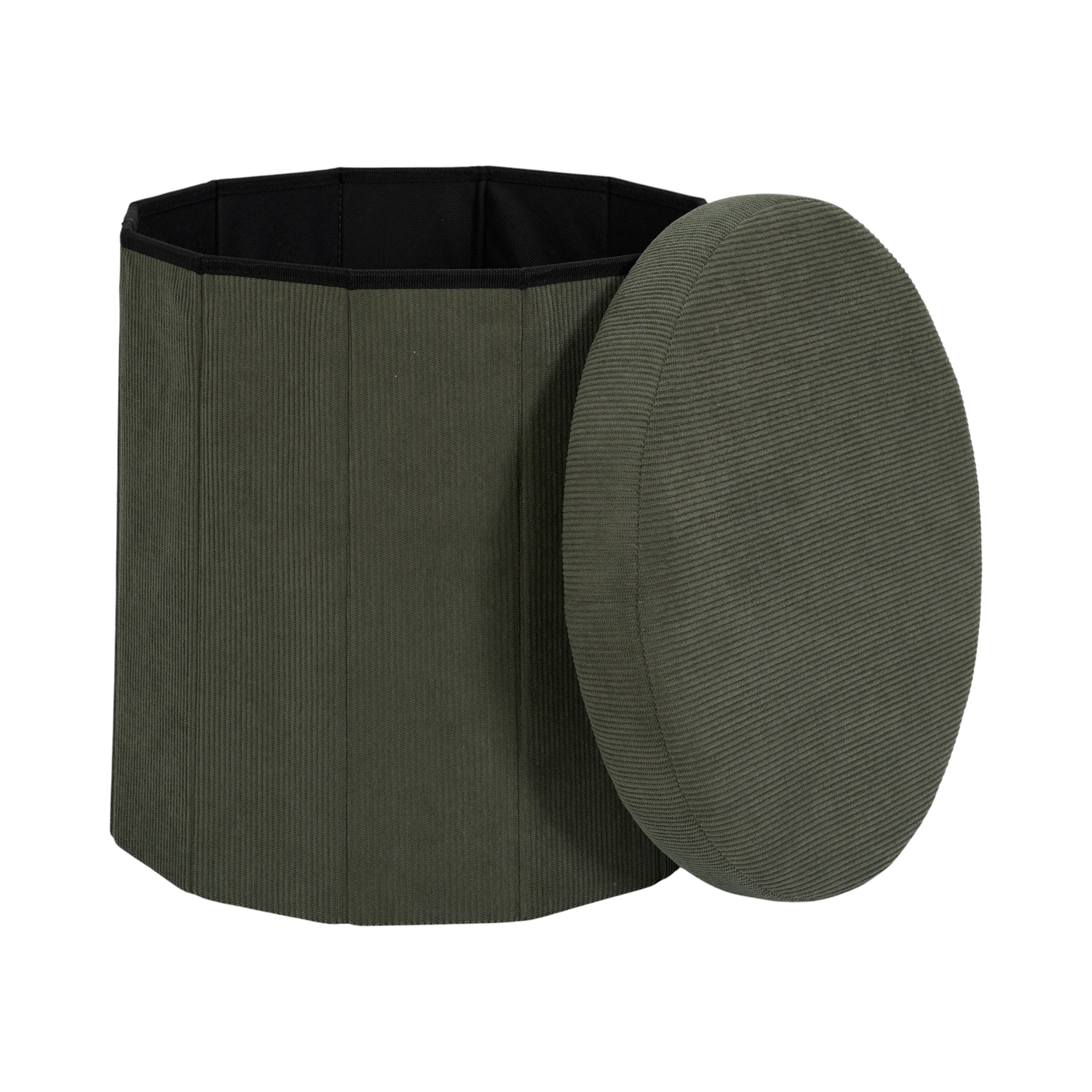 COFFRE POUF PLIABLE COTELE JULES VERT