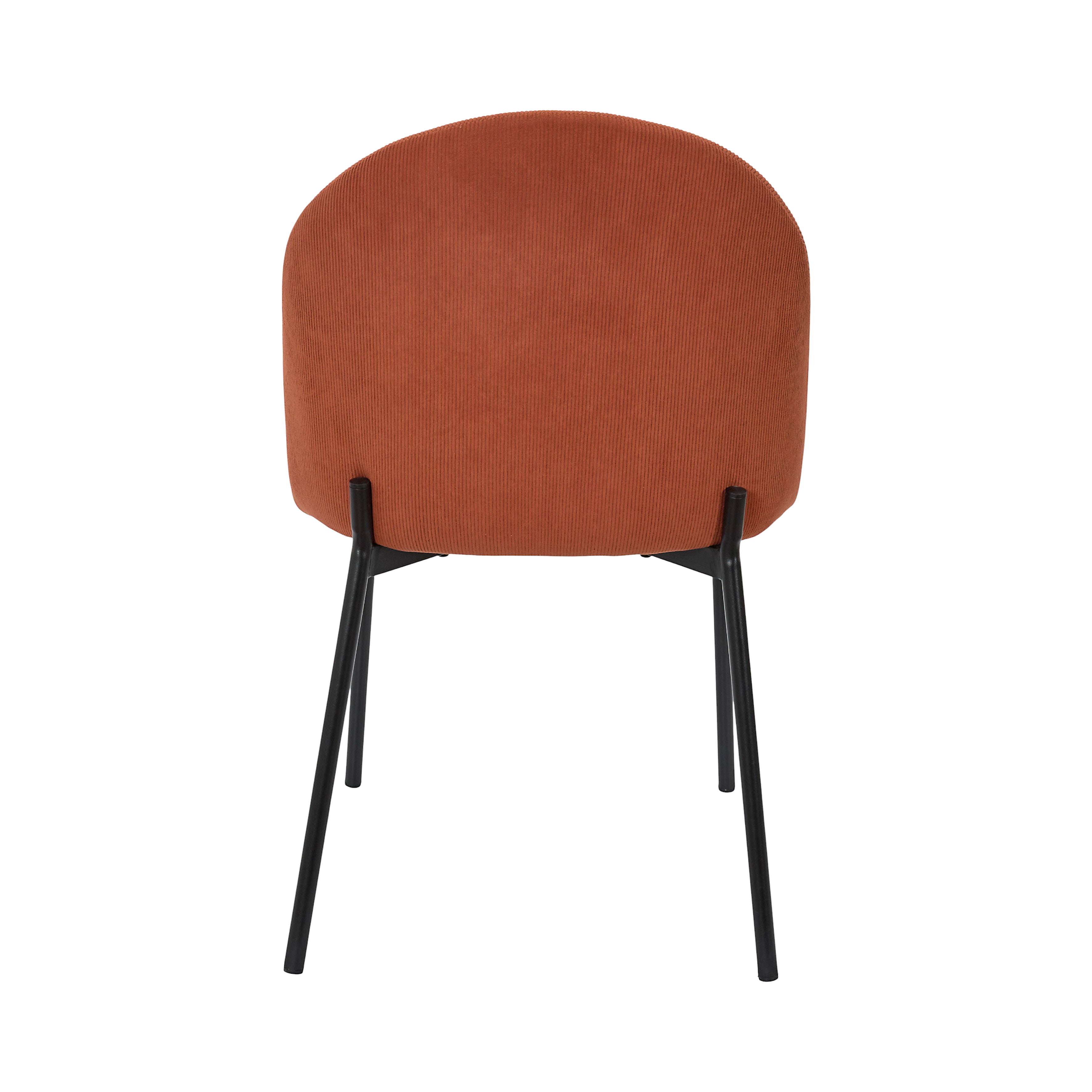 CHAISE COTELE DOSSIER ARCHE JULES TERRACOTTA - LOT DE 4