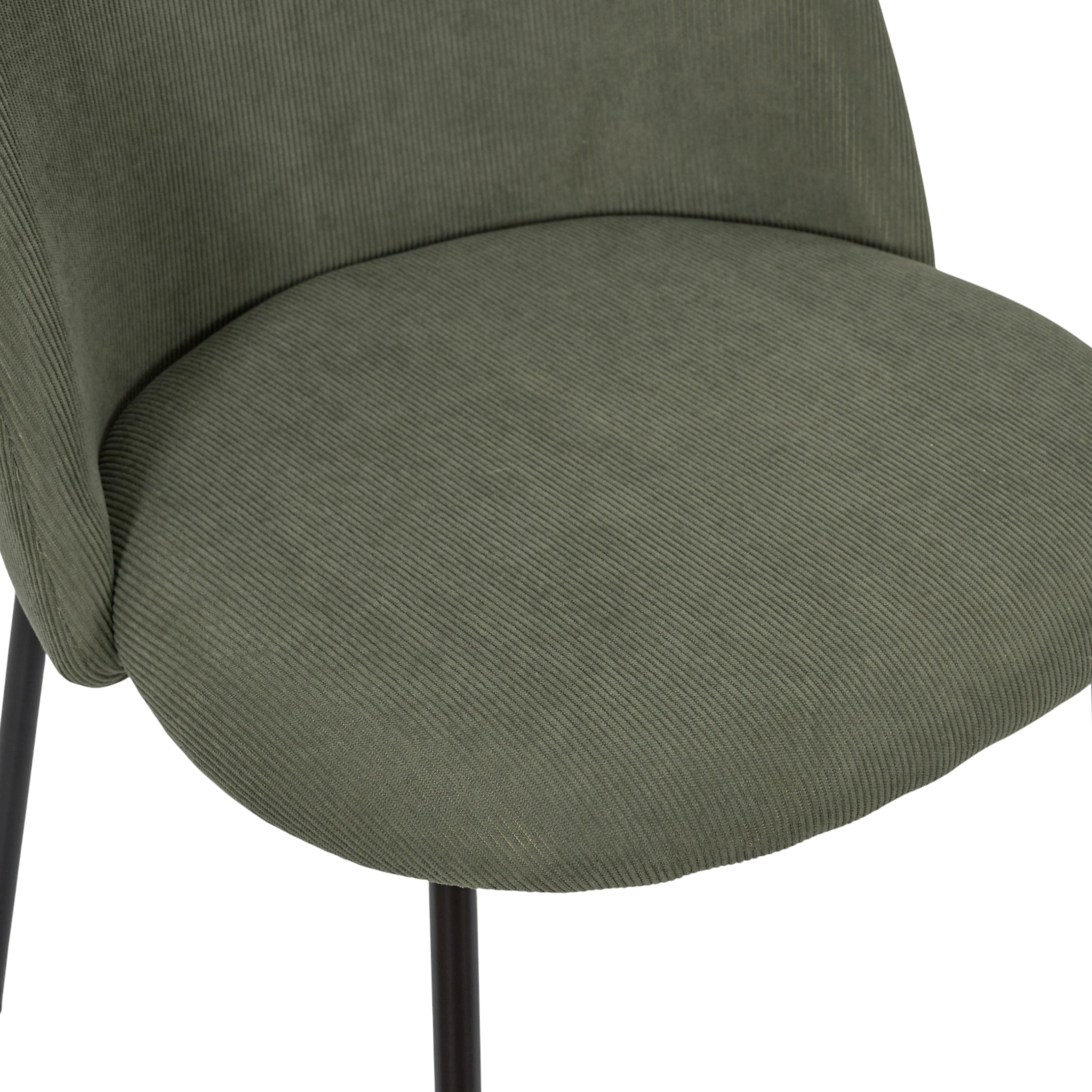 CHAISE COTELE DOSSIER ARCHE JULES VERT - LOT DE 4
