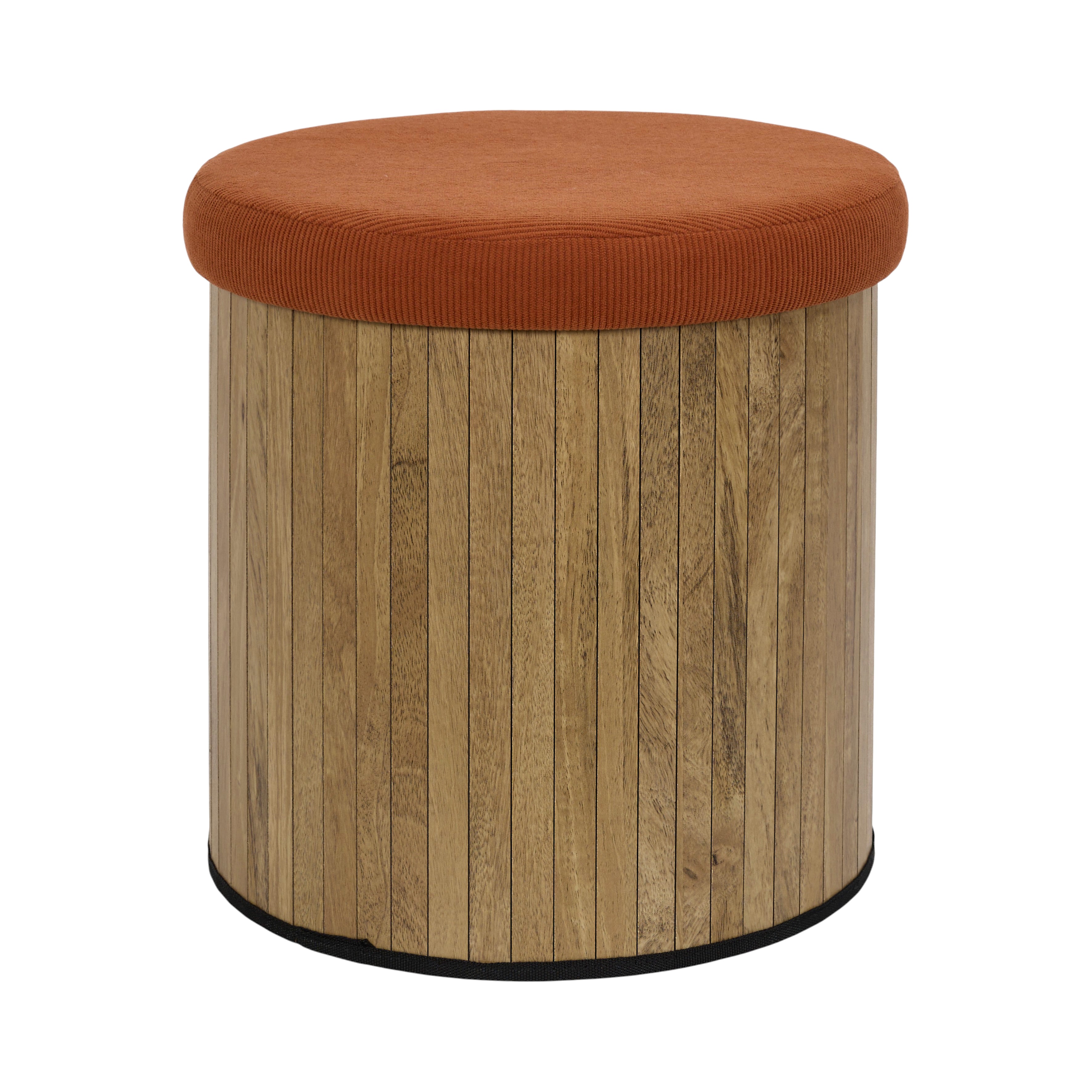 COFFRE POUF PLIABLE COTELE BOIS JULES TERRA