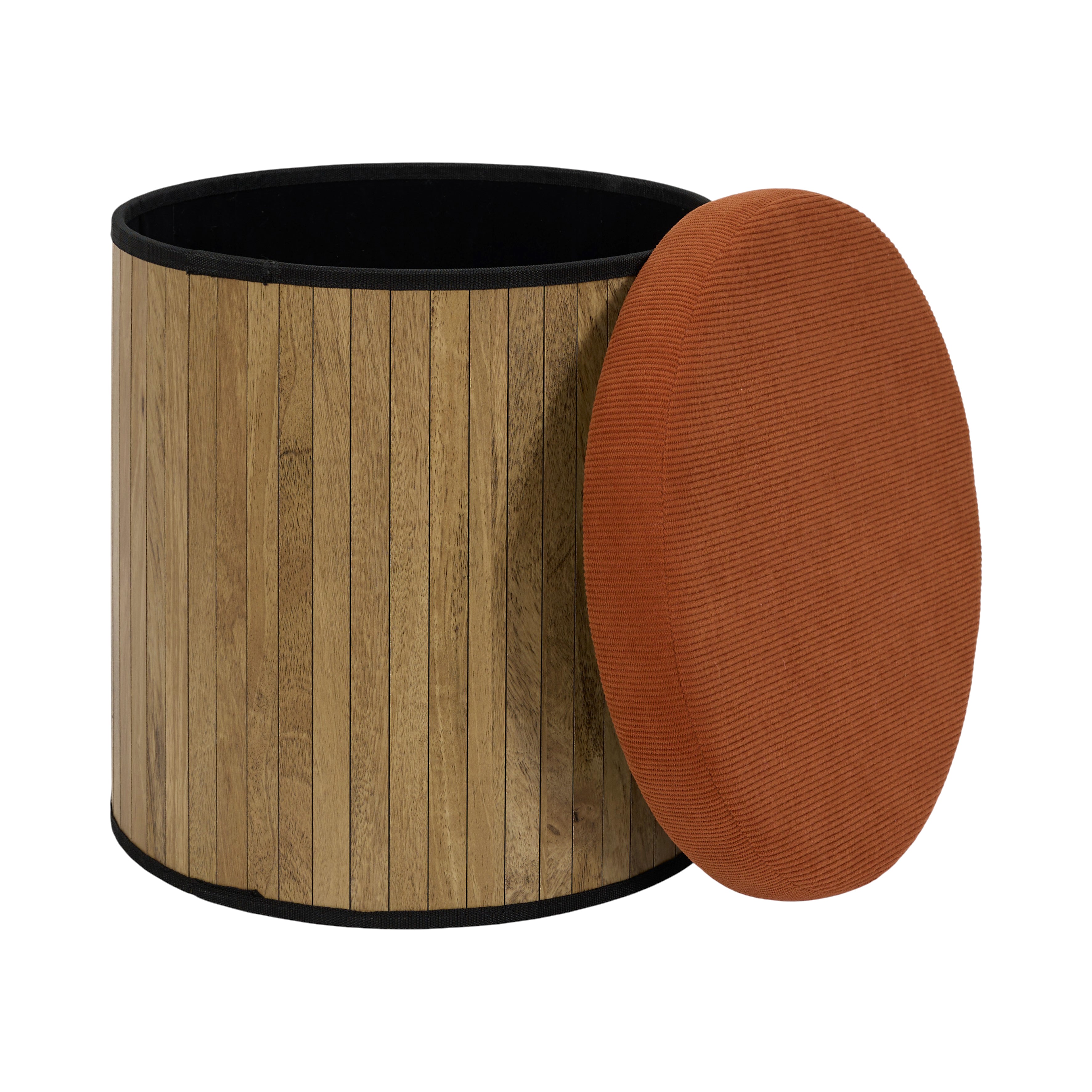 COFFRE POUF PLIABLE COTELE BOIS JULES TERRA