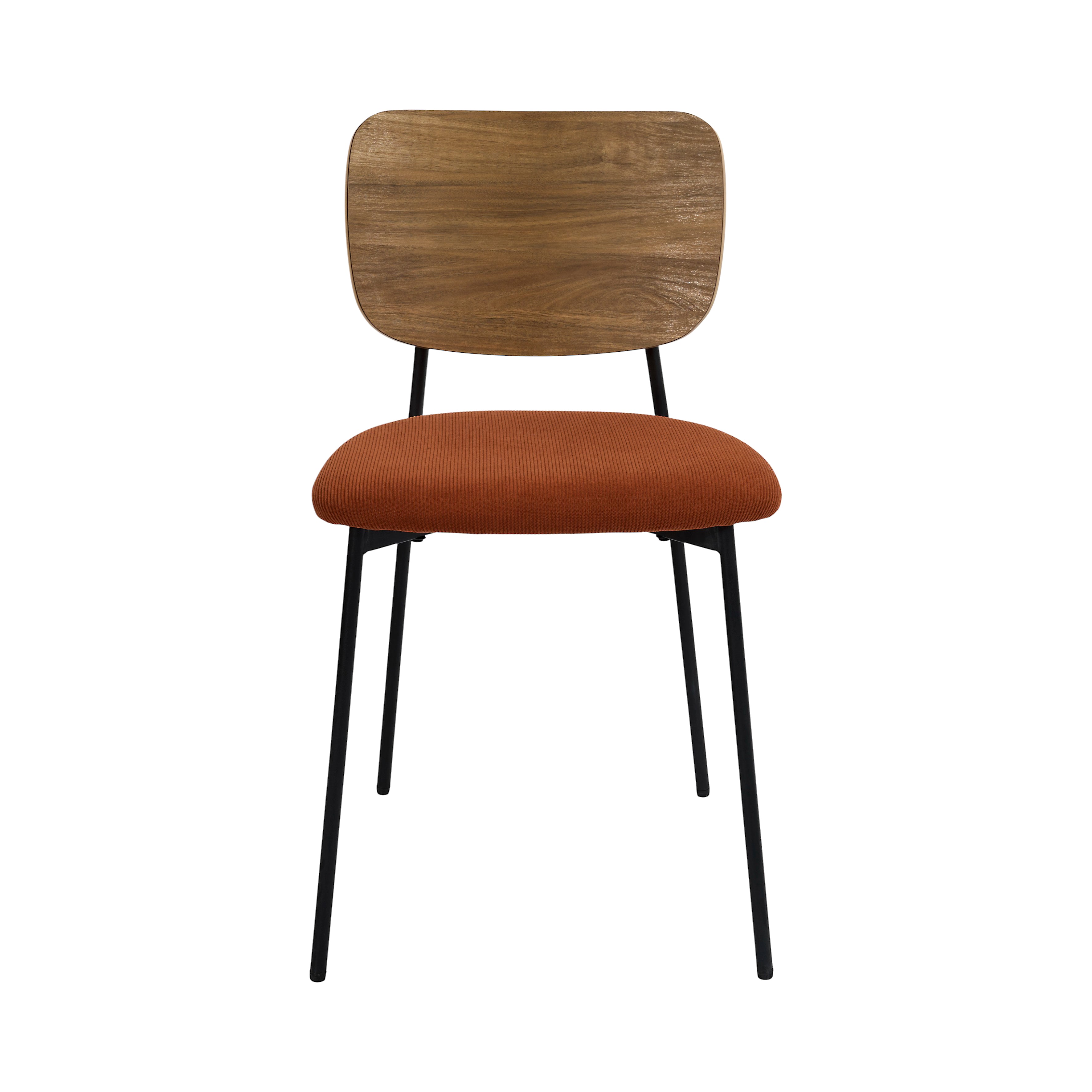 CHAISE COTELE BOIS JULES TERRACOTTA - LOT DE 4