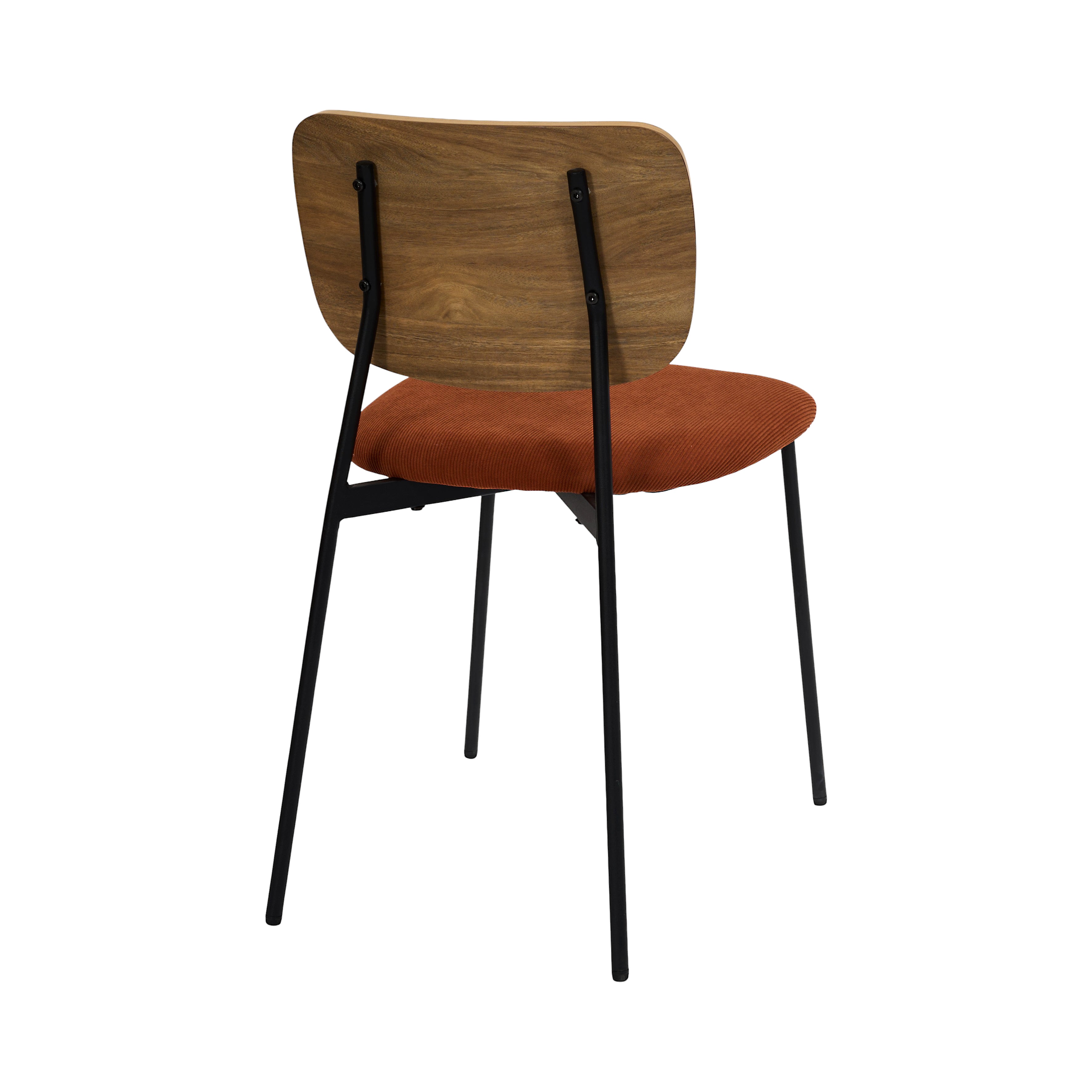 CHAISE COTELE BOIS JULES TERRACOTTA - LOT DE 4