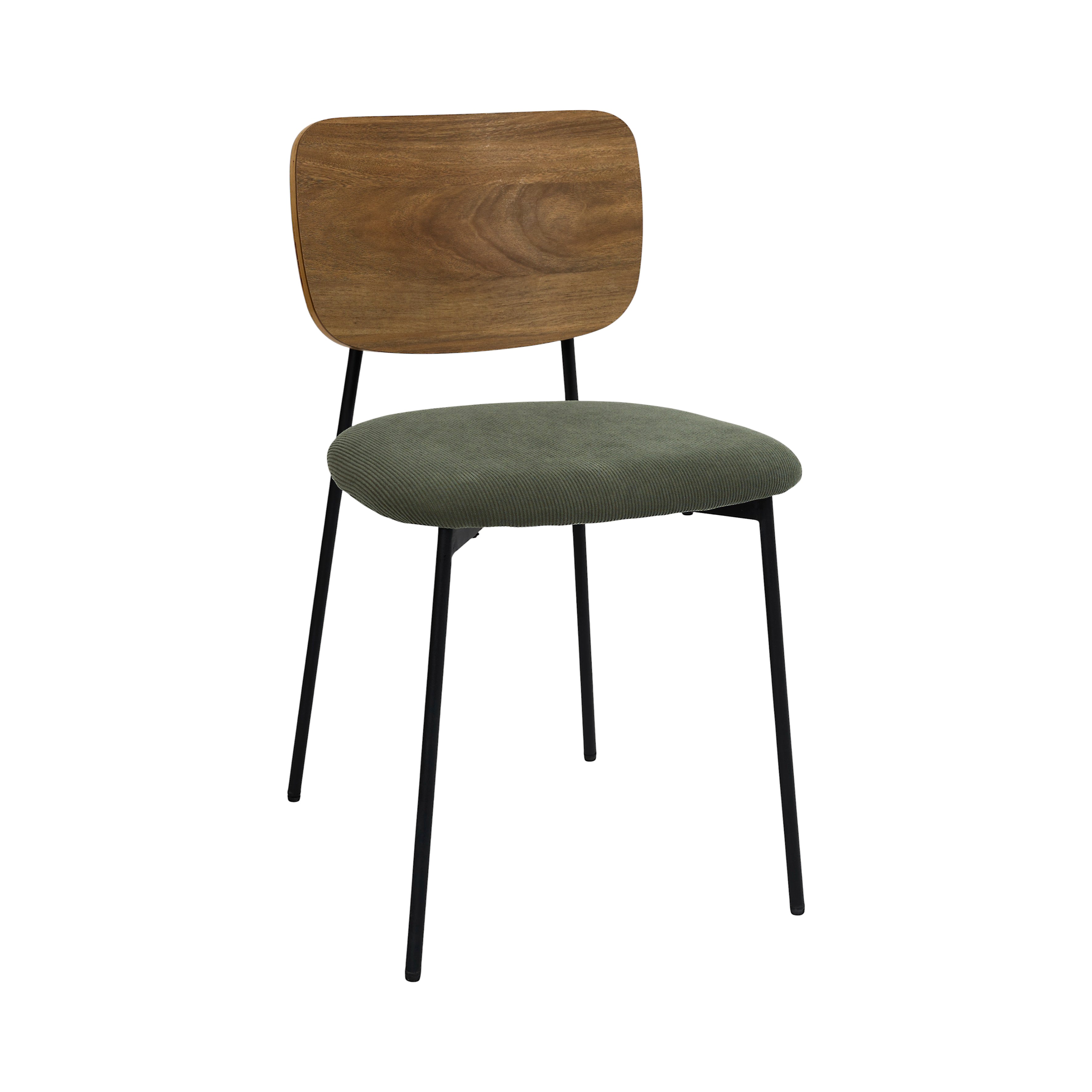 CHAISE COTELE BOIS JULES VERT - LOT DE 4