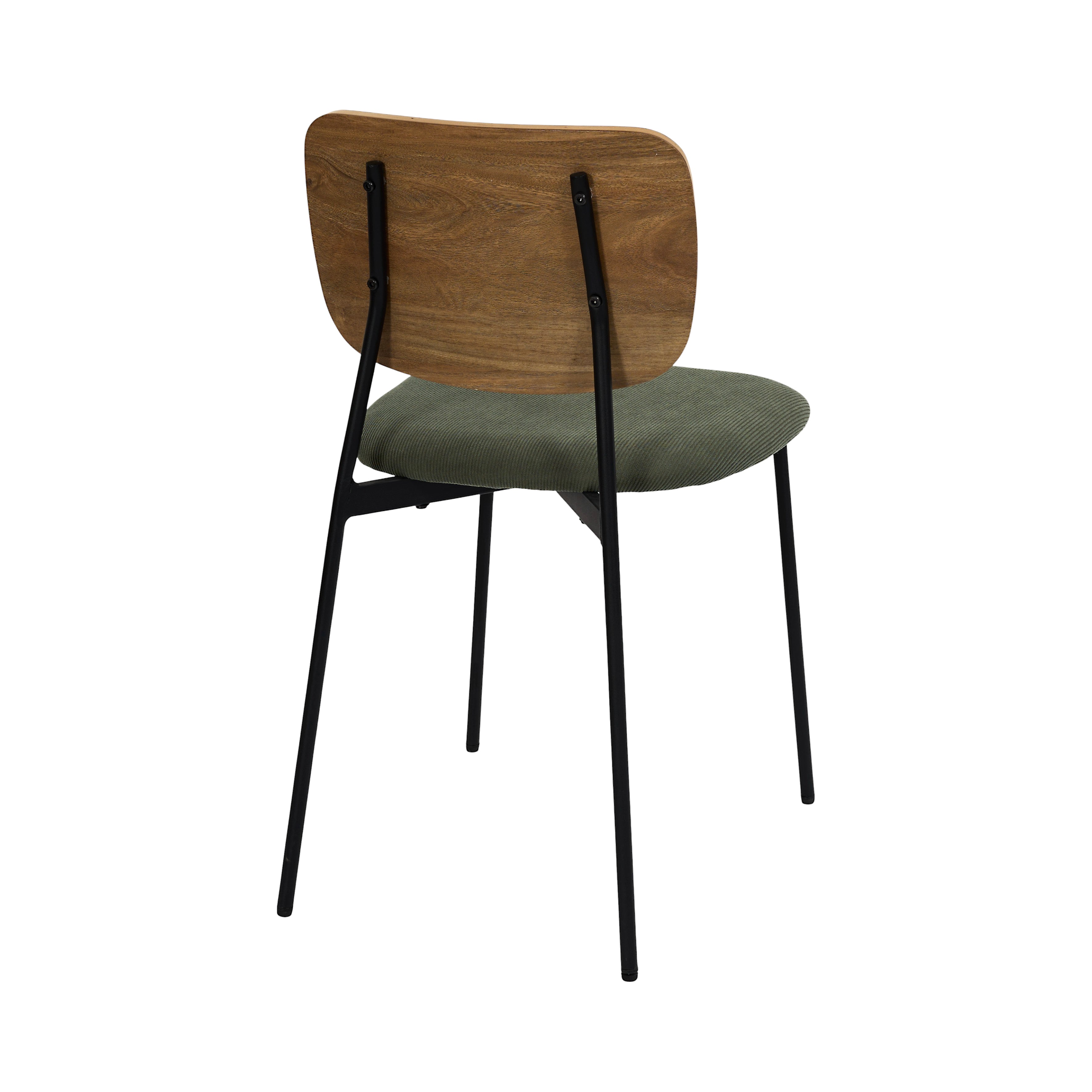 CHAISE COTELE BOIS JULES VERT - LOT DE 4