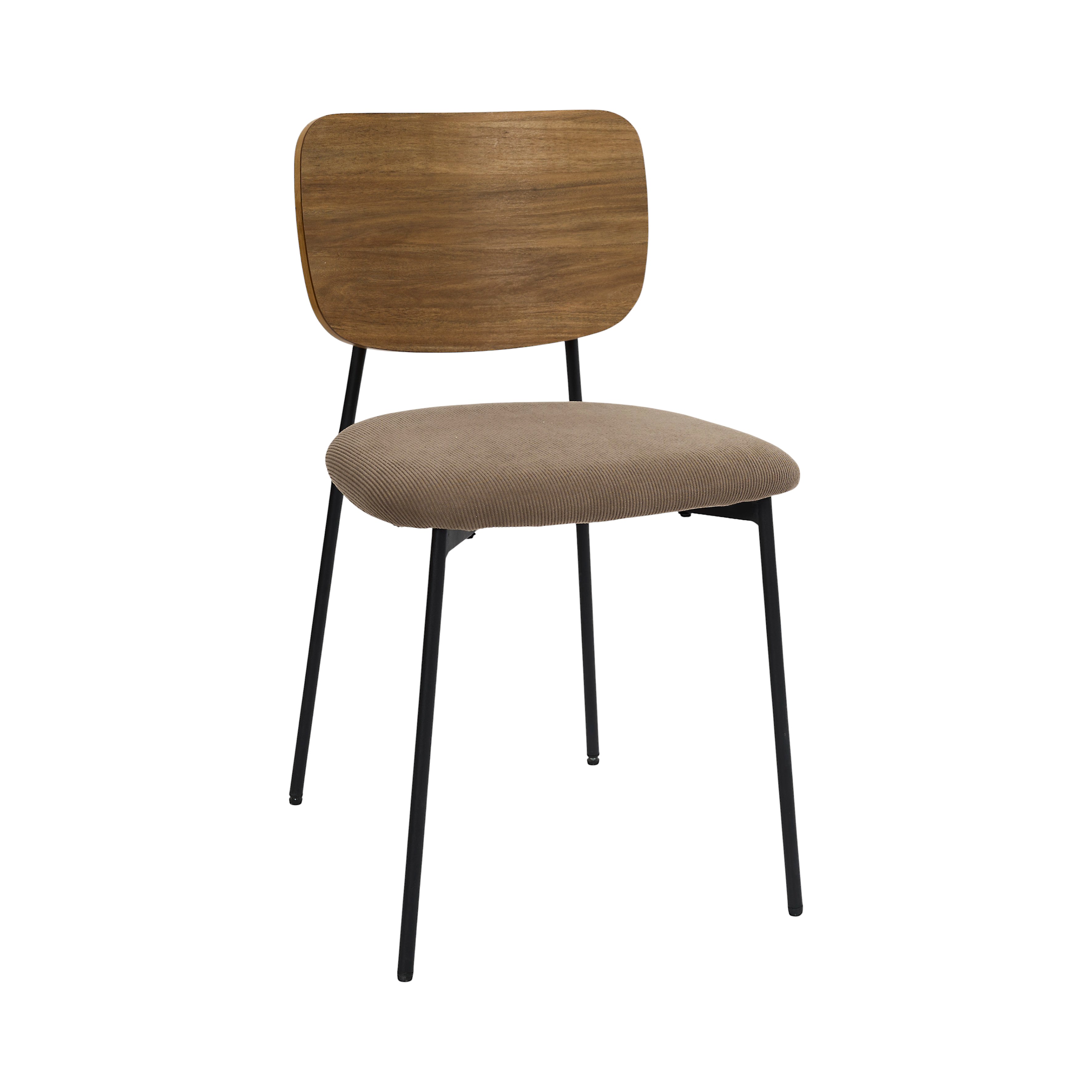 CHAISE COTELE BOIS JULES TAUPE - LOT DE 4