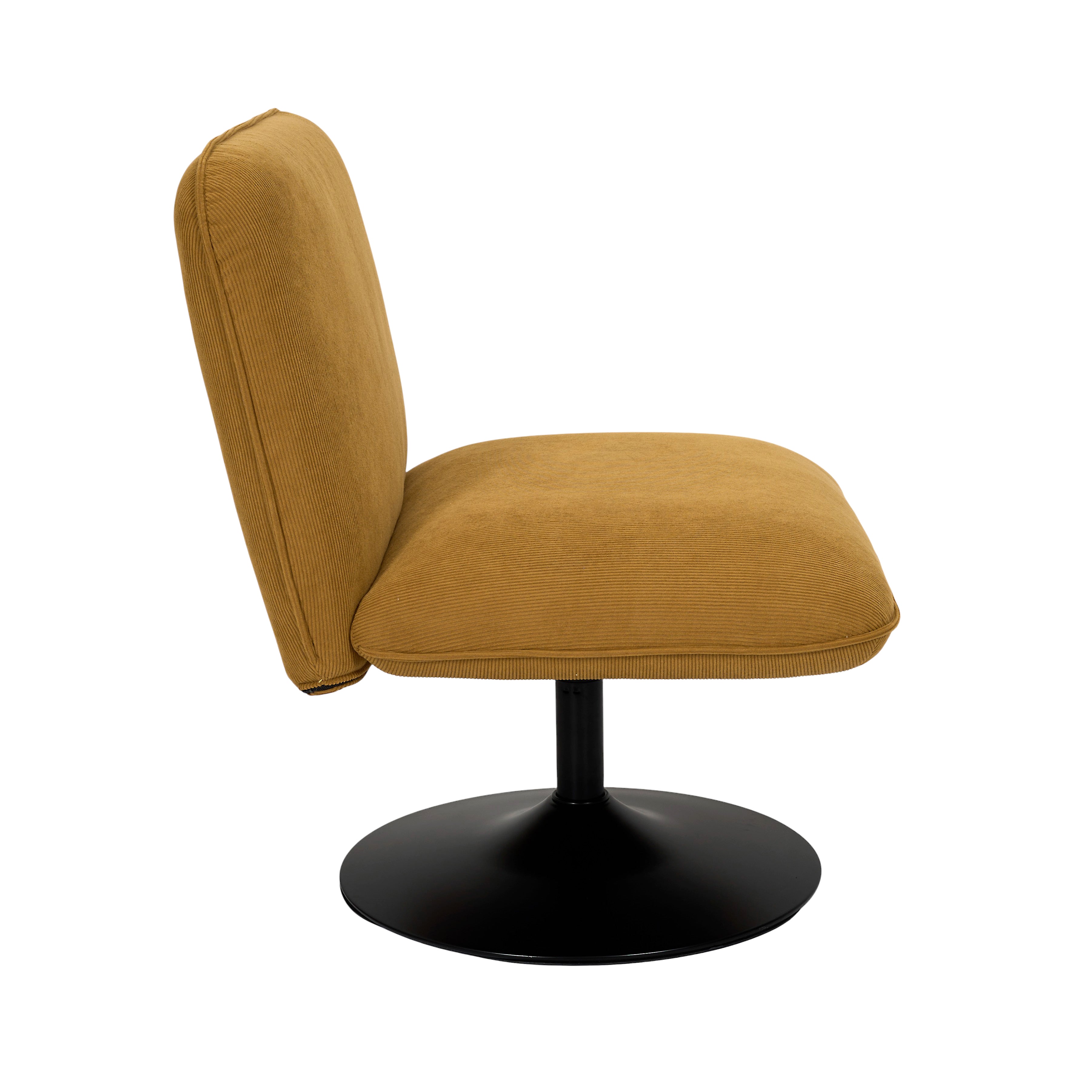 FAUTEUIL SALON PIVOTANT JULES JAUNE