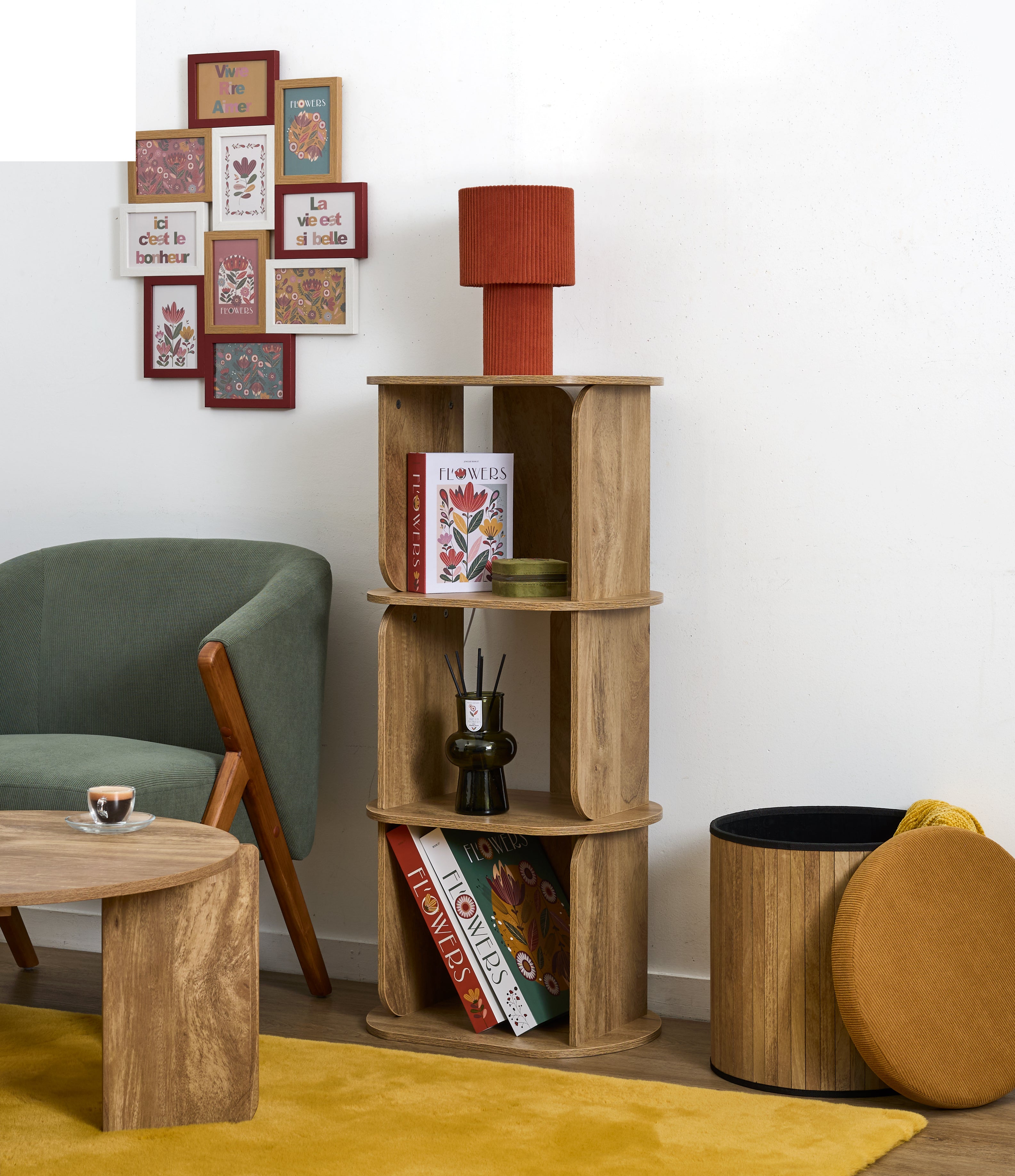 RANGEMENT MODULABLE 3 CASES HERITAGE
