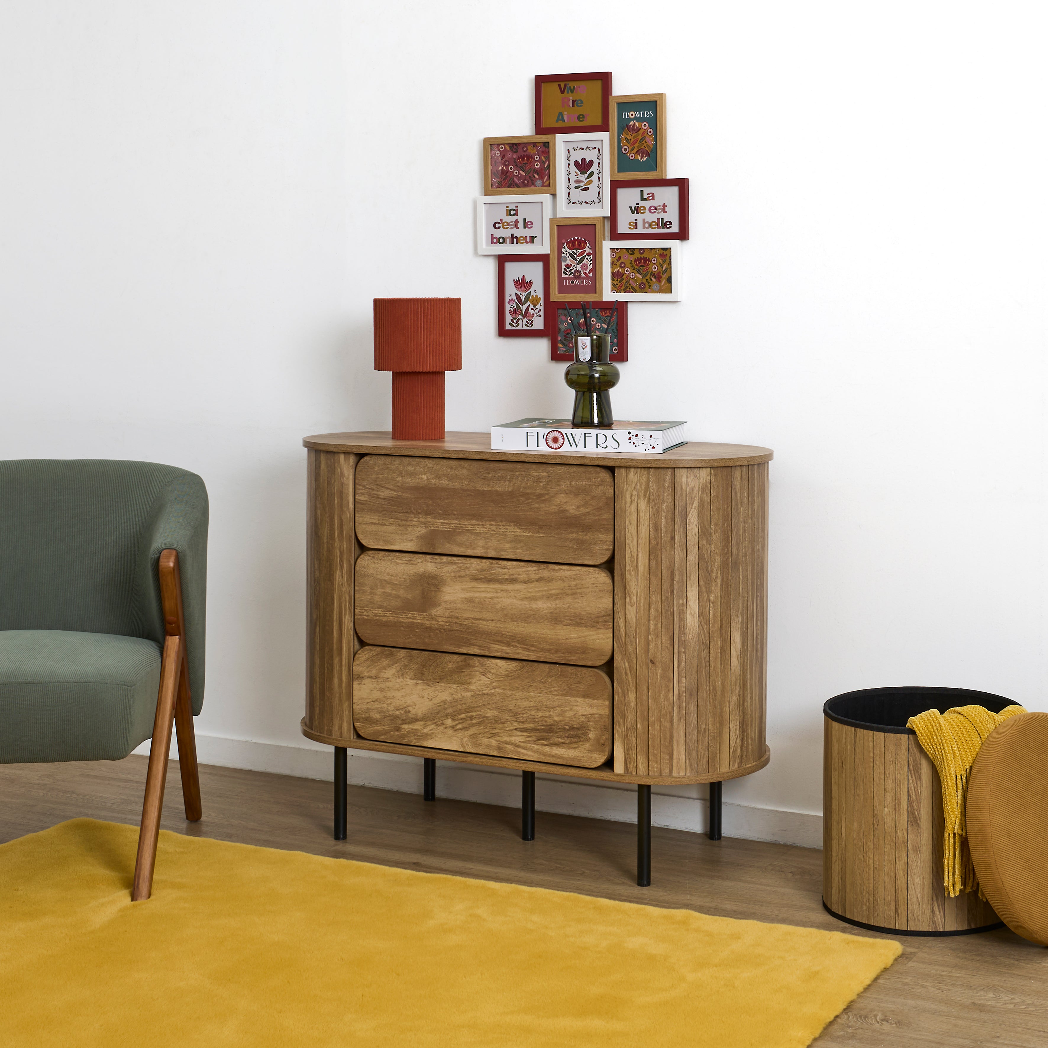 COMMODE 3 TIROIRS HERITAGE