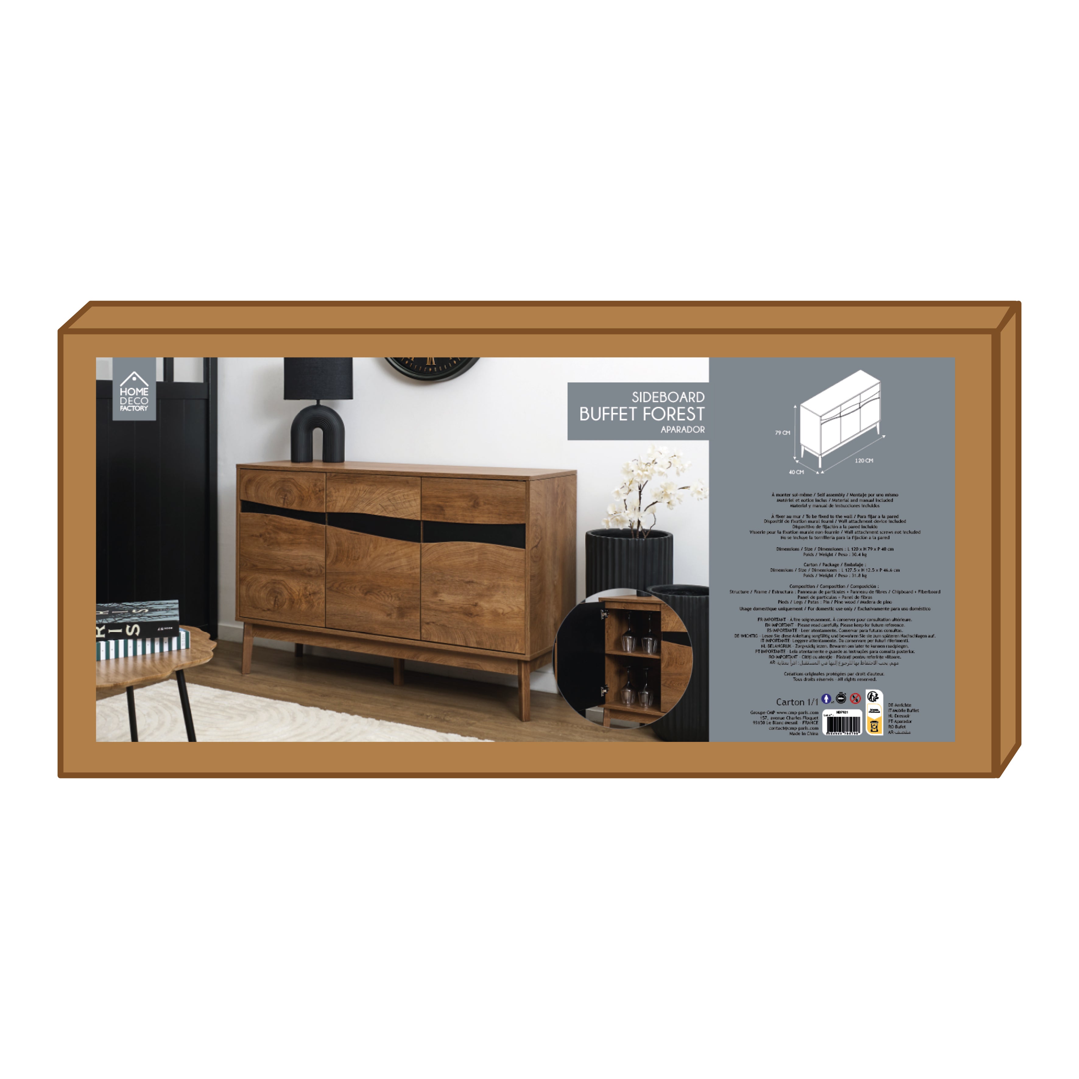 BUFFET 3 PORTES FOREST