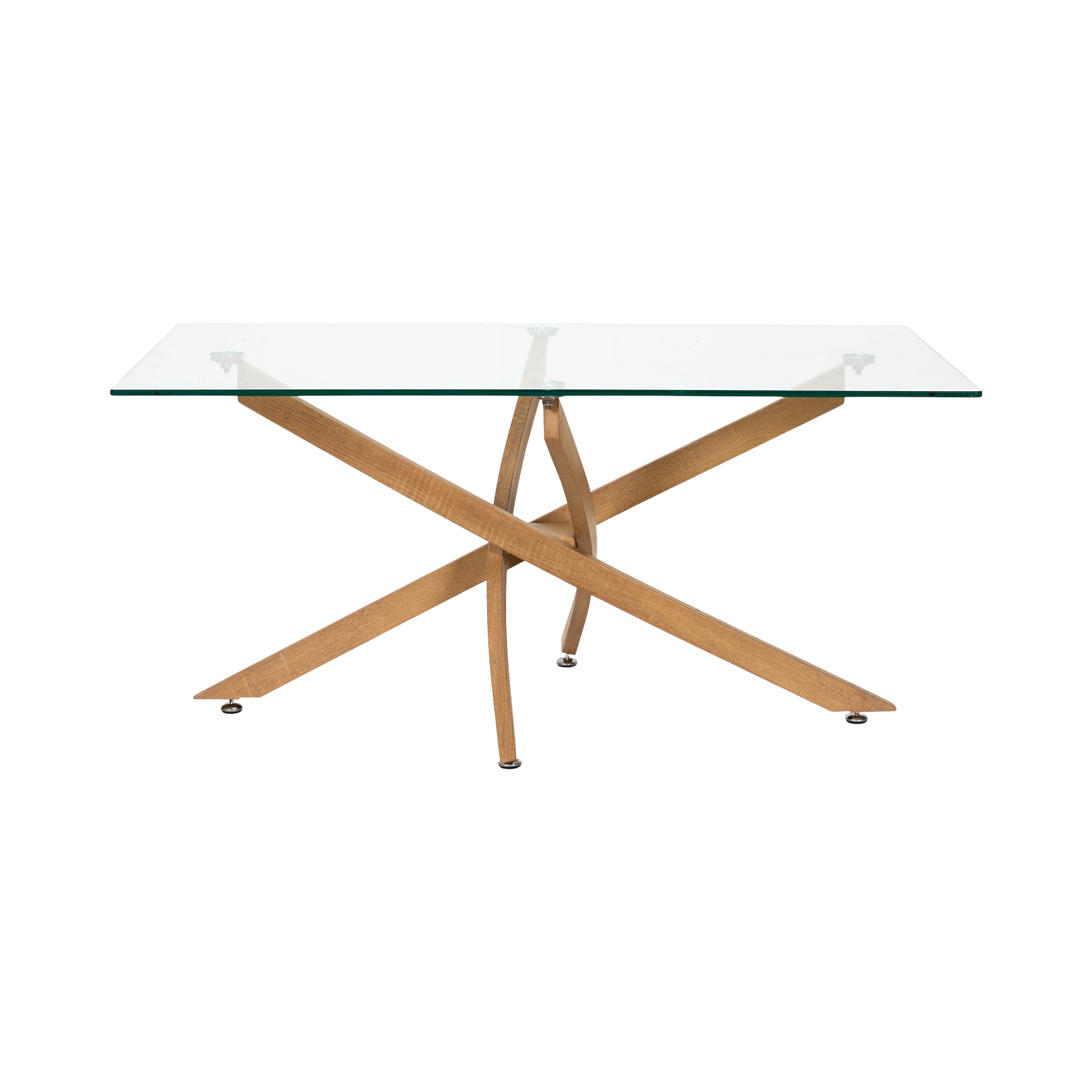 TABLE BASSE EN VERRE HERITAGE 100X60CM