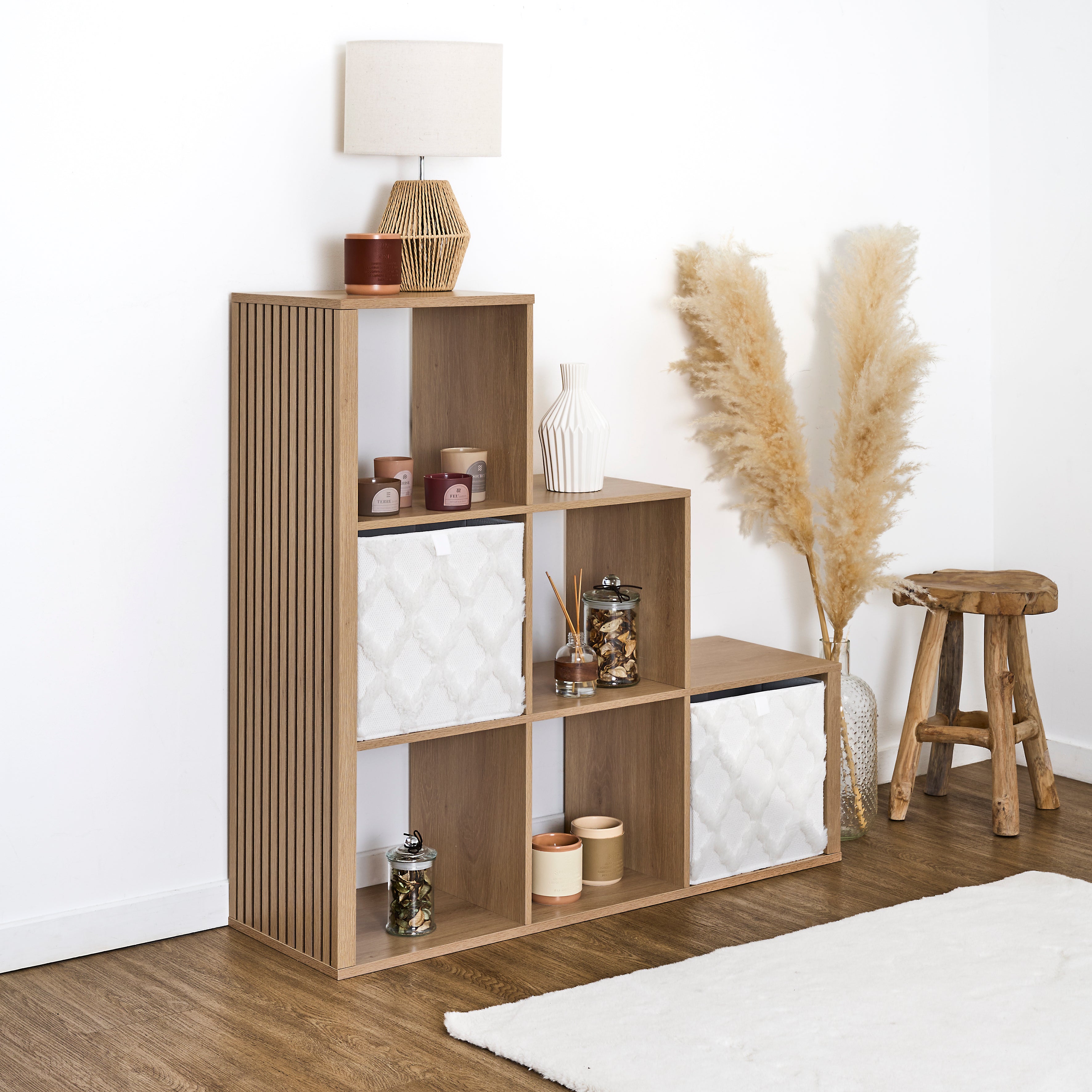 RANGEMENT MODULABLE 6 CASES ESCALIER KLAUS
