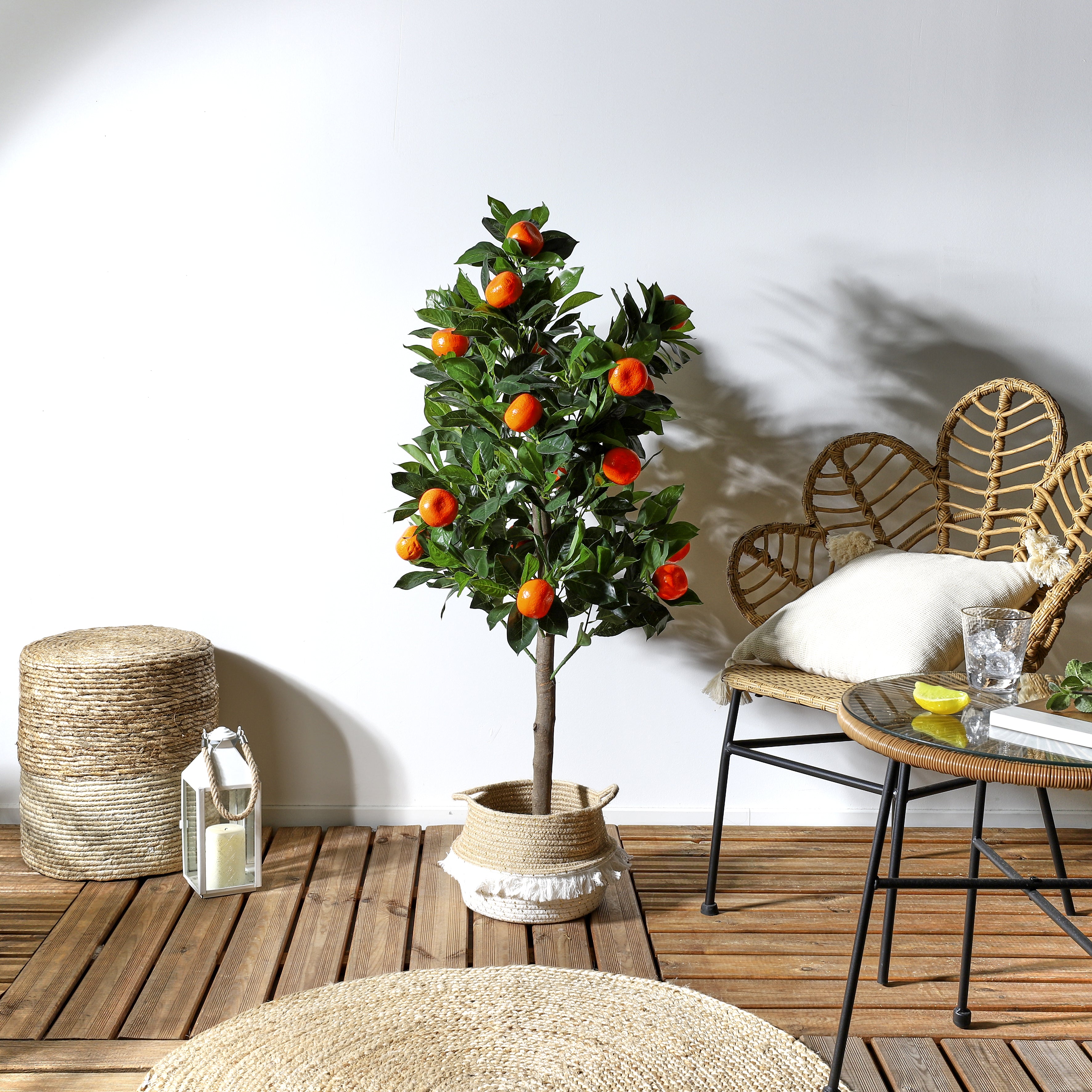 PLANTE ARTIFICIELLE ORANGER H120CM
