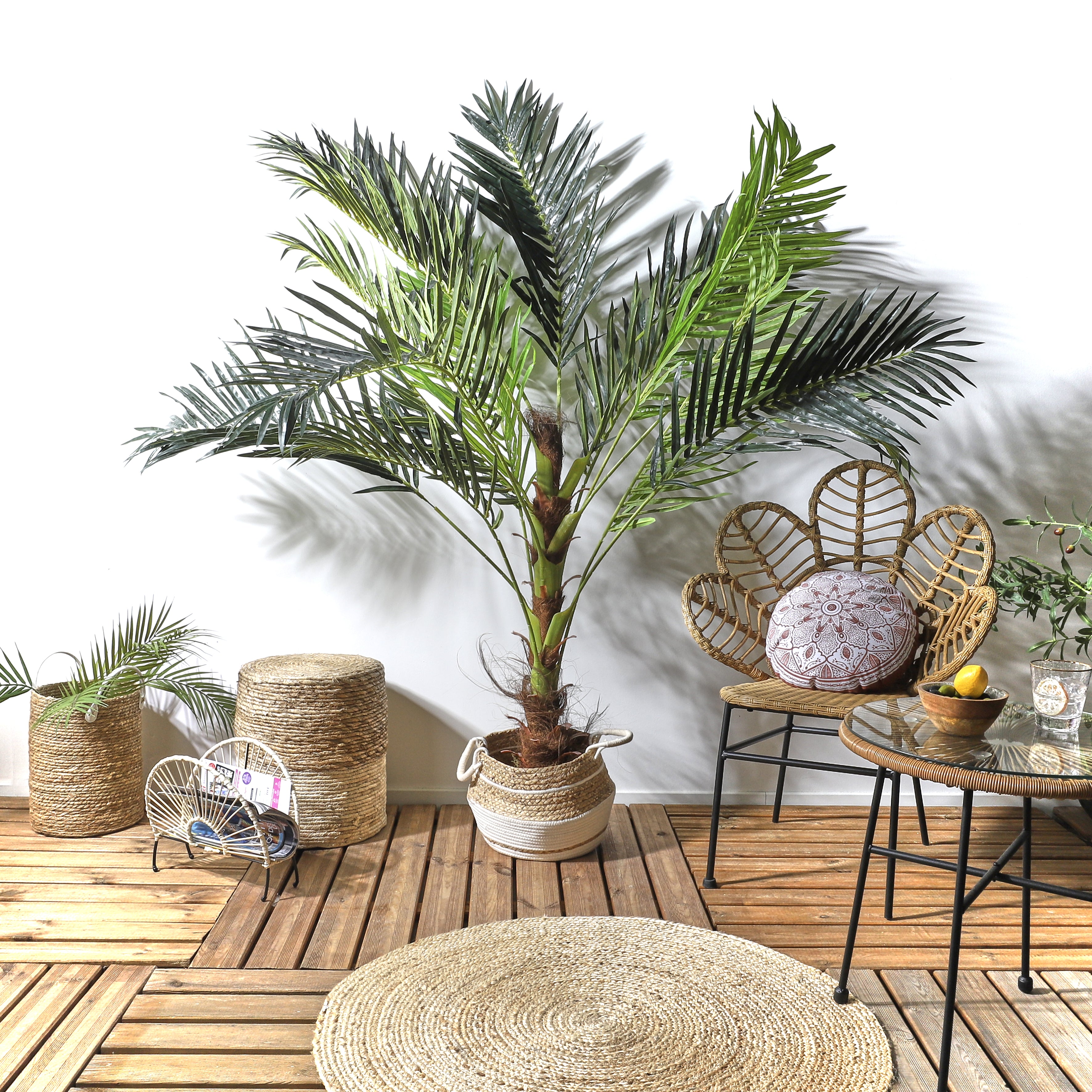 PLANTE ARTIFICIELLE PALMIER H125CM