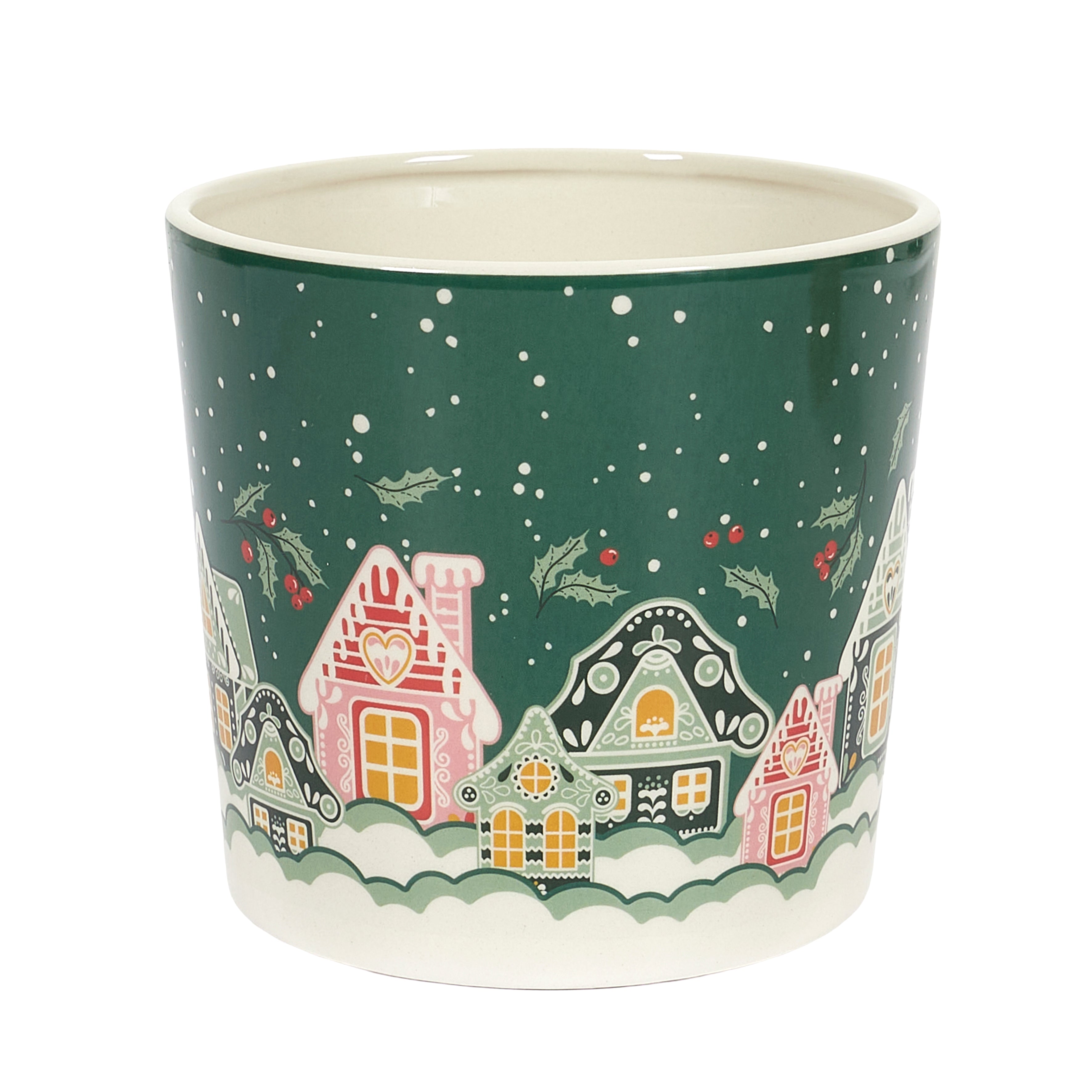 CACHE POT DIA 13CM NOEL