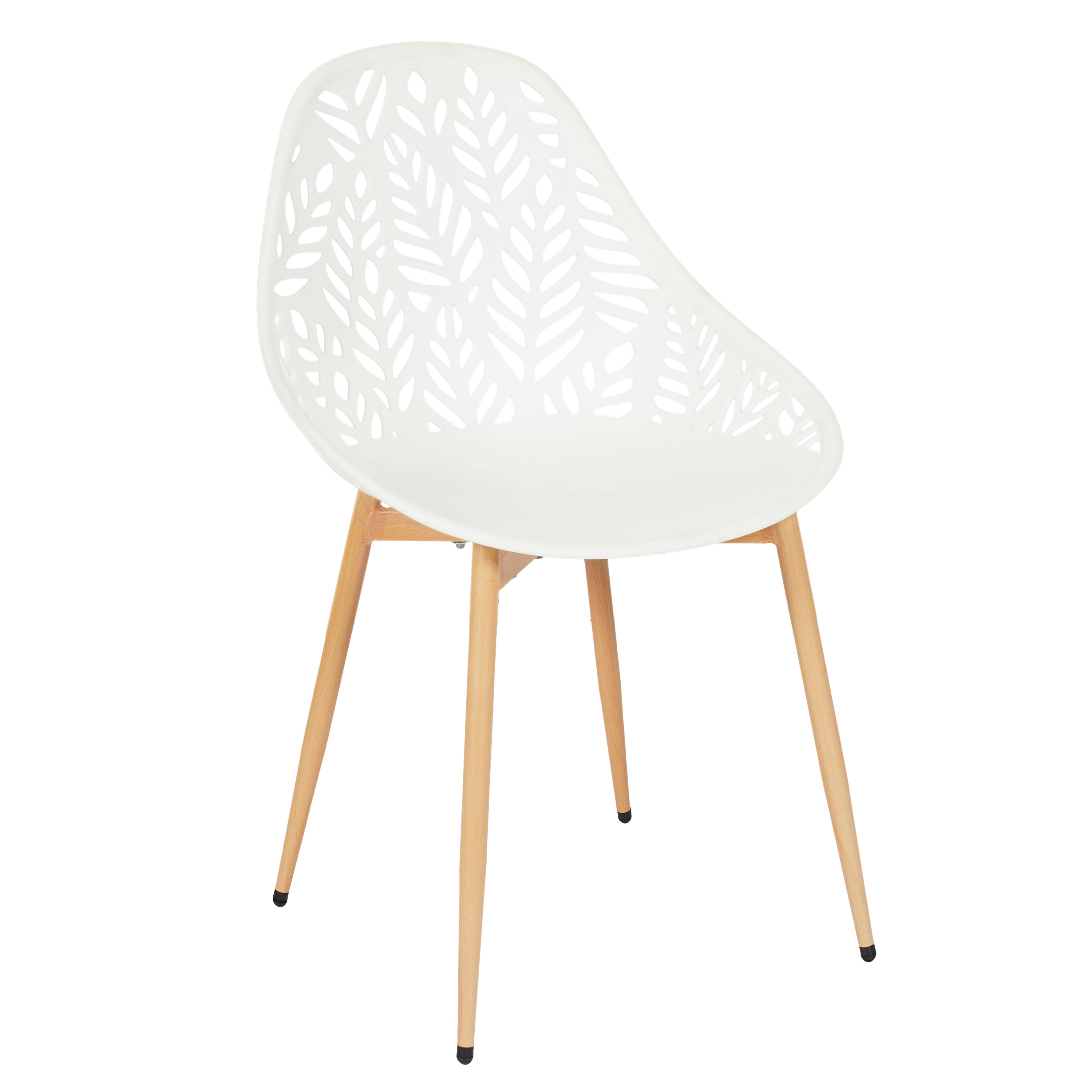 CHAISE LUCENA BLANC - LOT DE 4