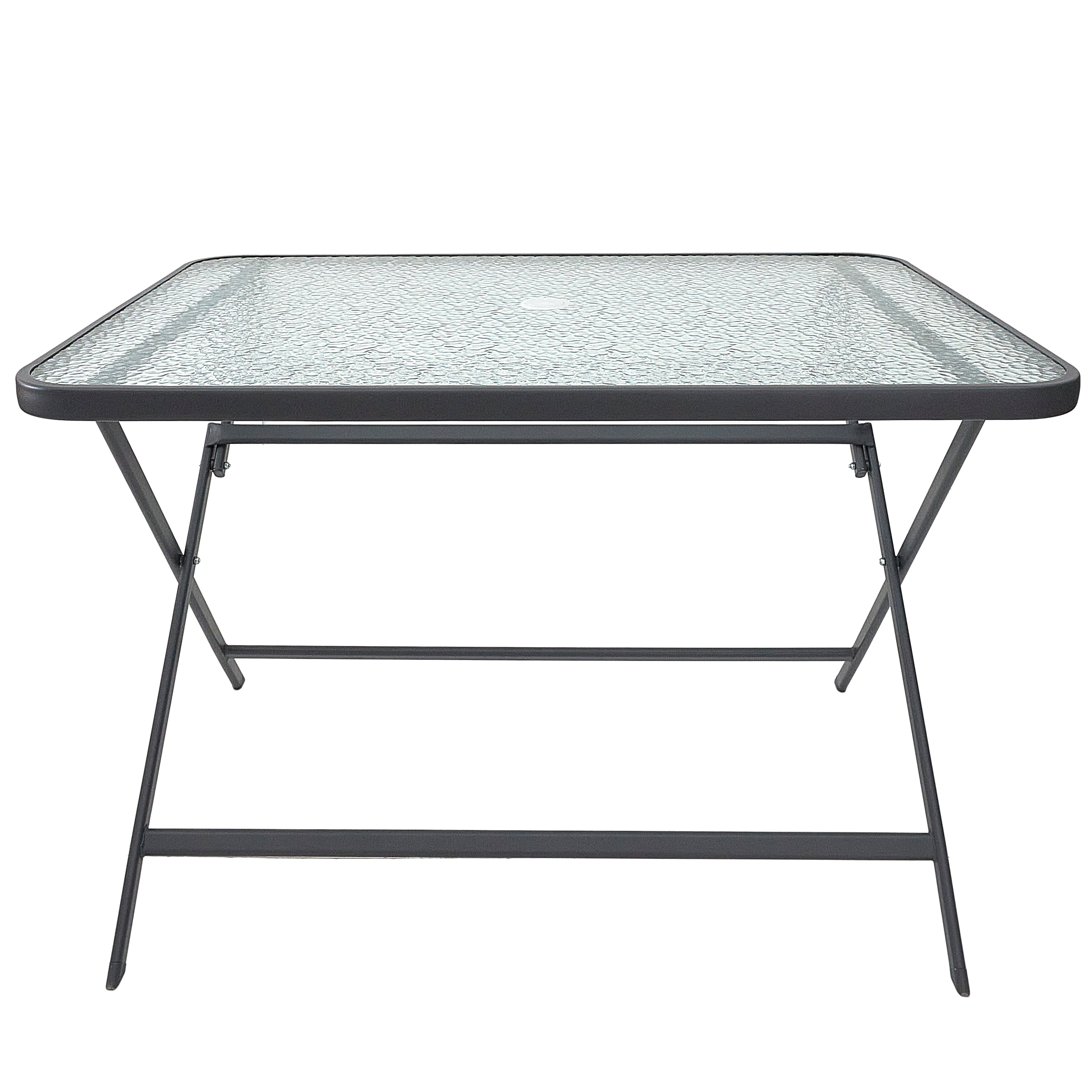 TABLE VERRE TREMPE FORMENTERA GRIS 110X70