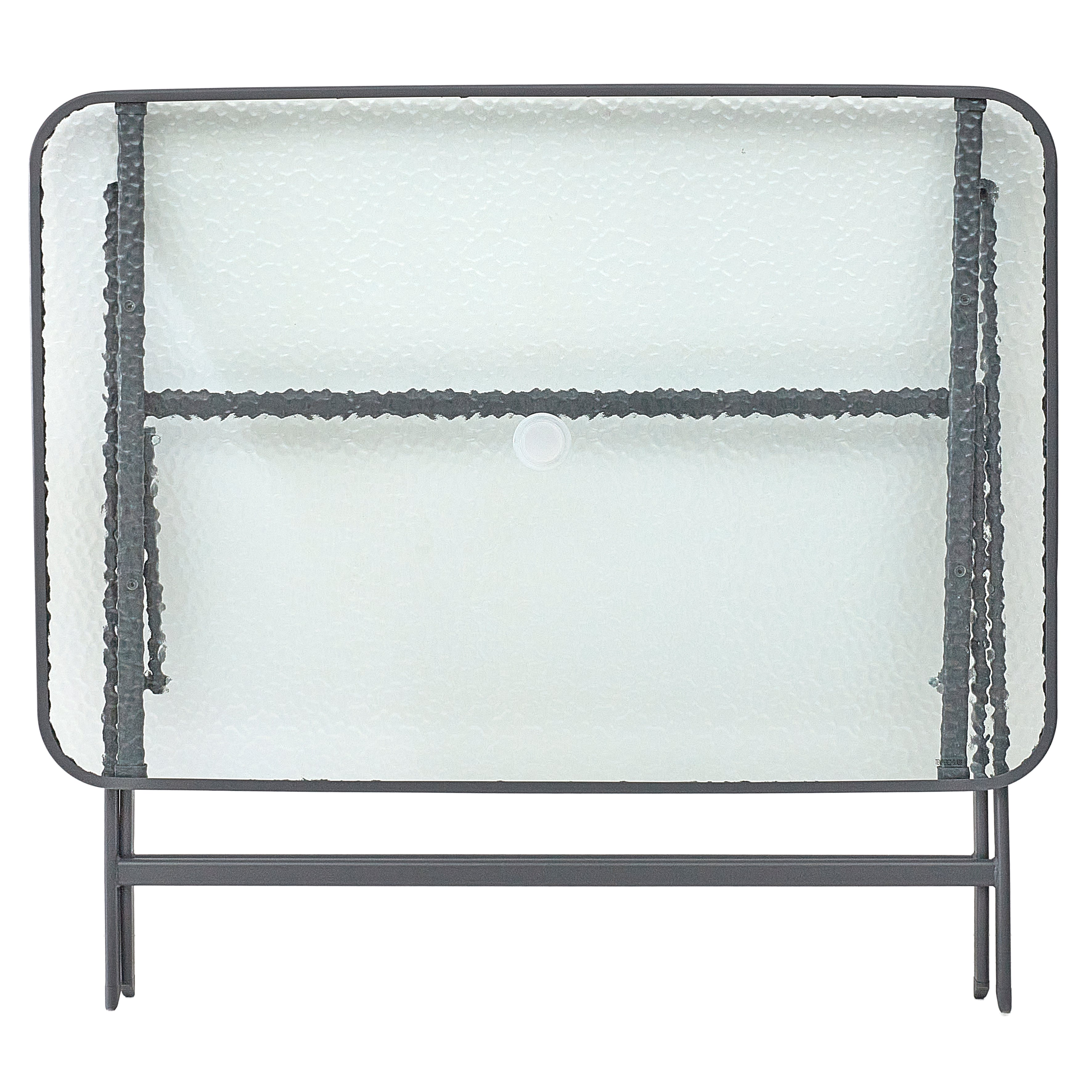 TABLE VERRE TREMPE FORMENTERA GRIS 110X70