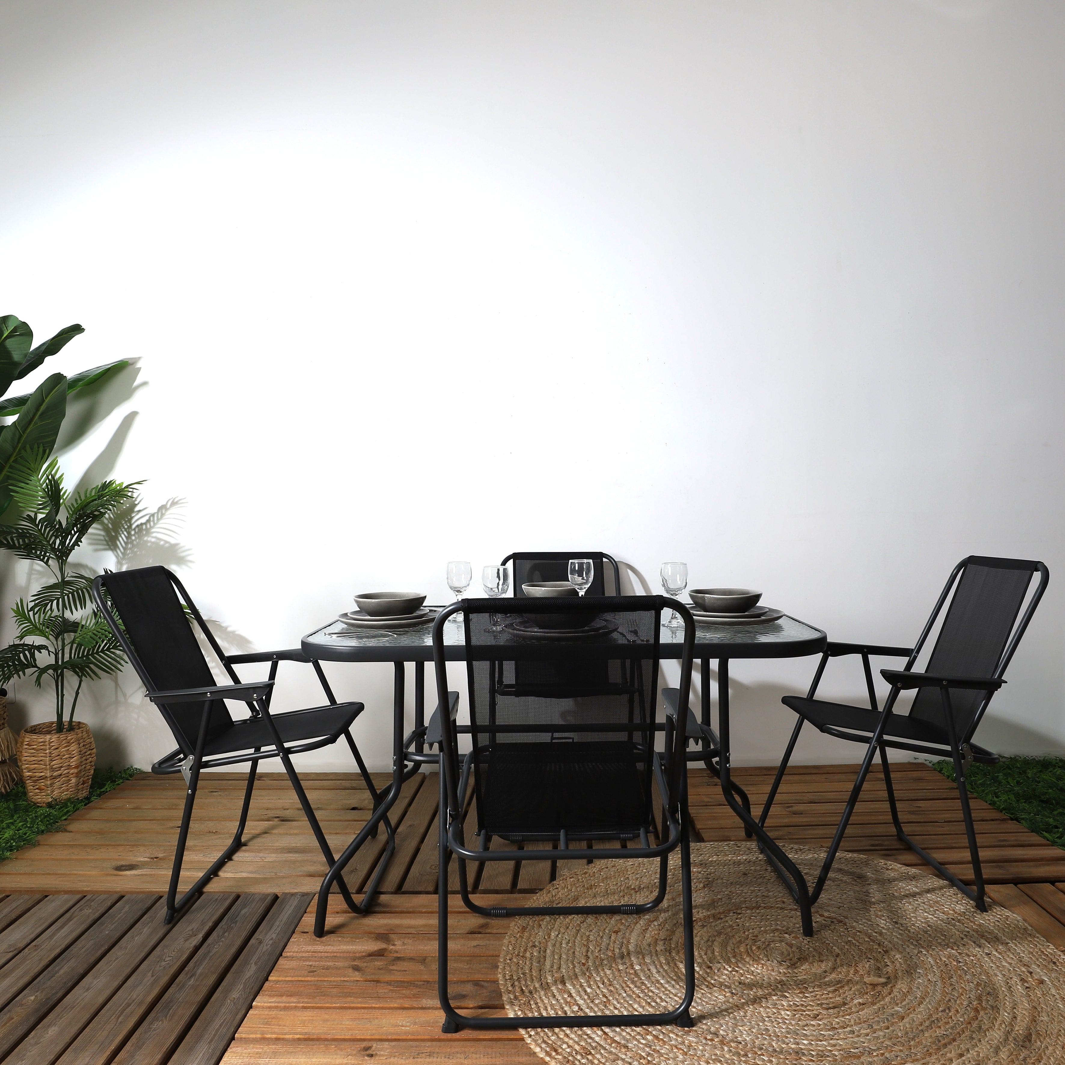 TABLE DE JARDIN 4 CHAISES PARASOL