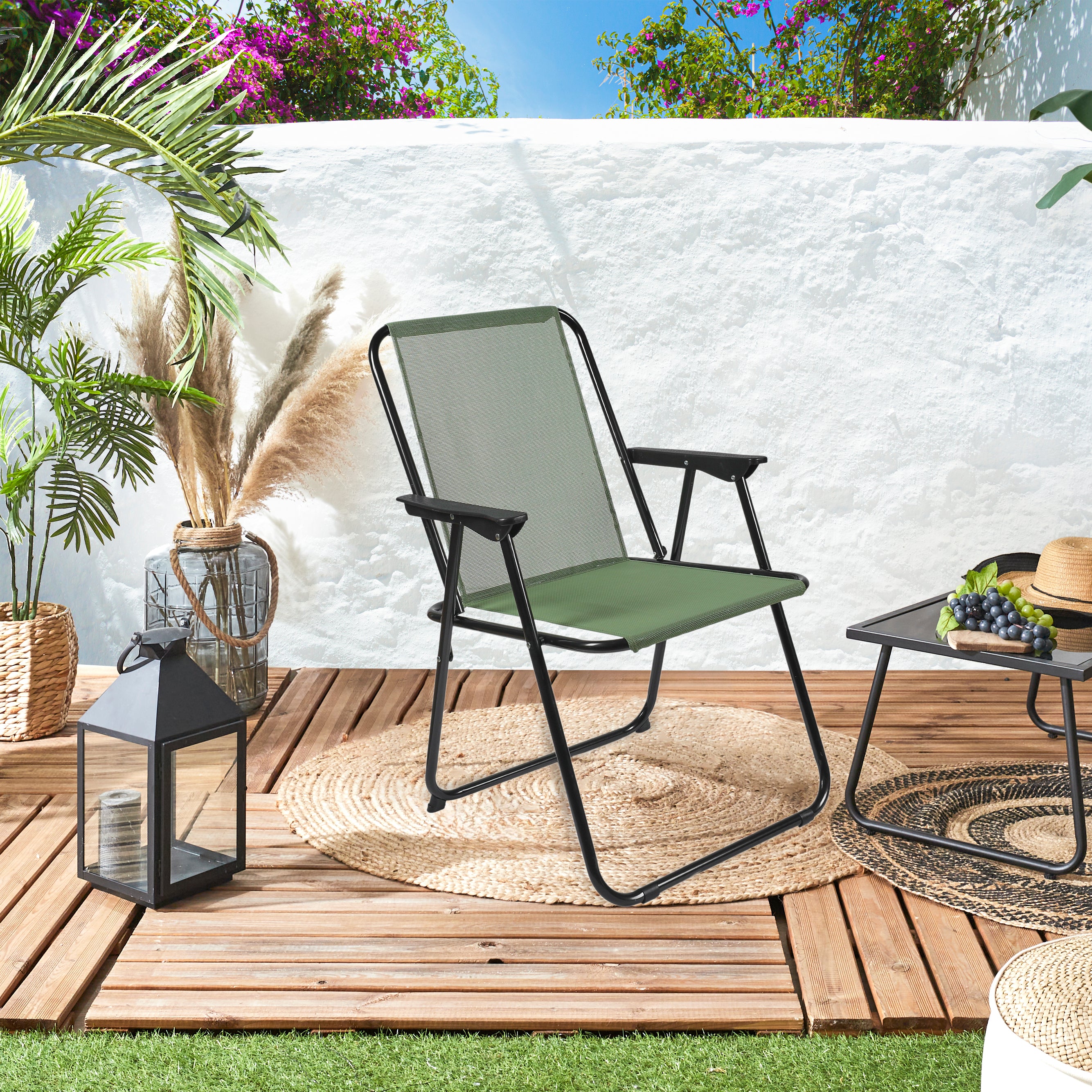 CHAISE PLIANTE KAKI GM