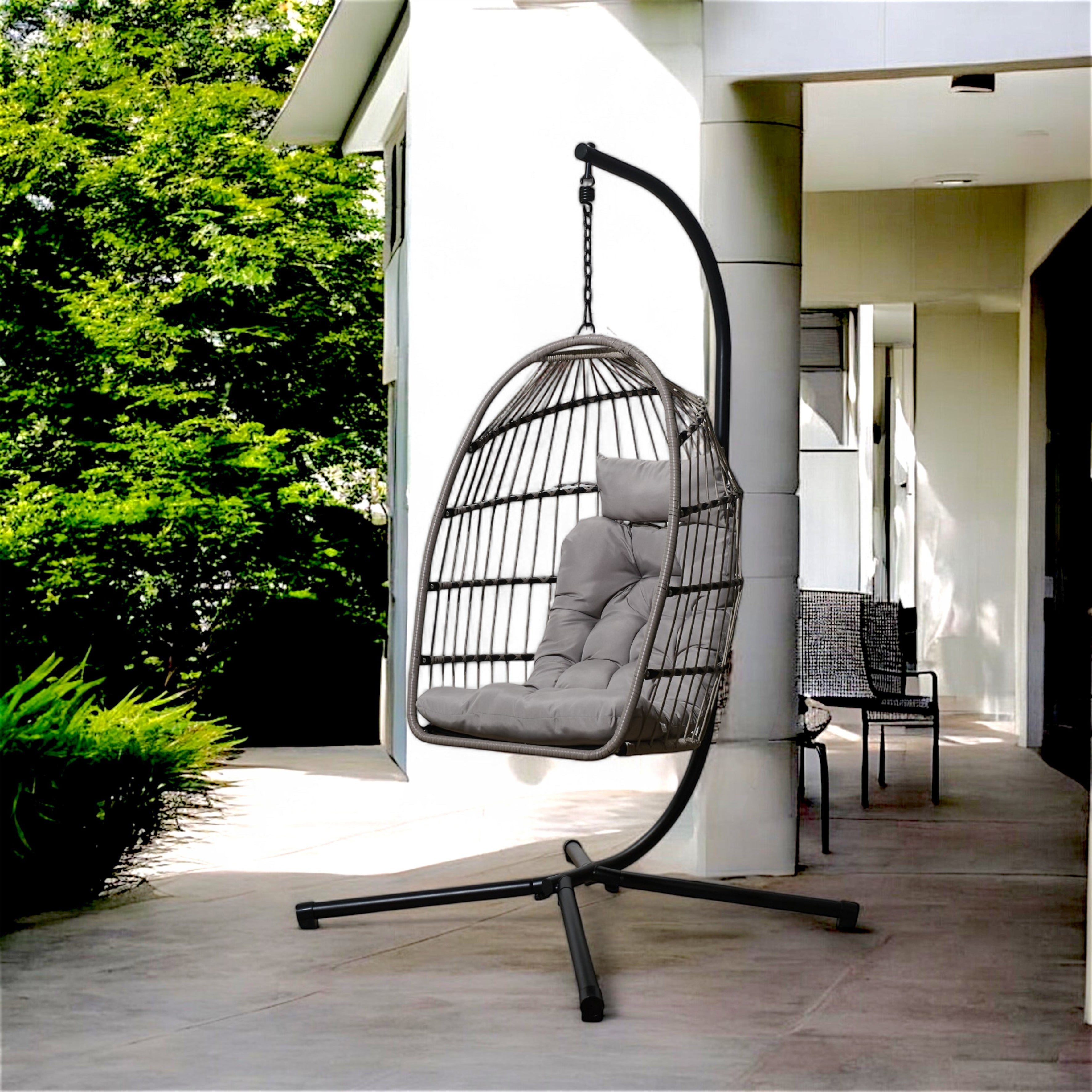 FAUTEUIL SUSPENDU HANOI GRIS