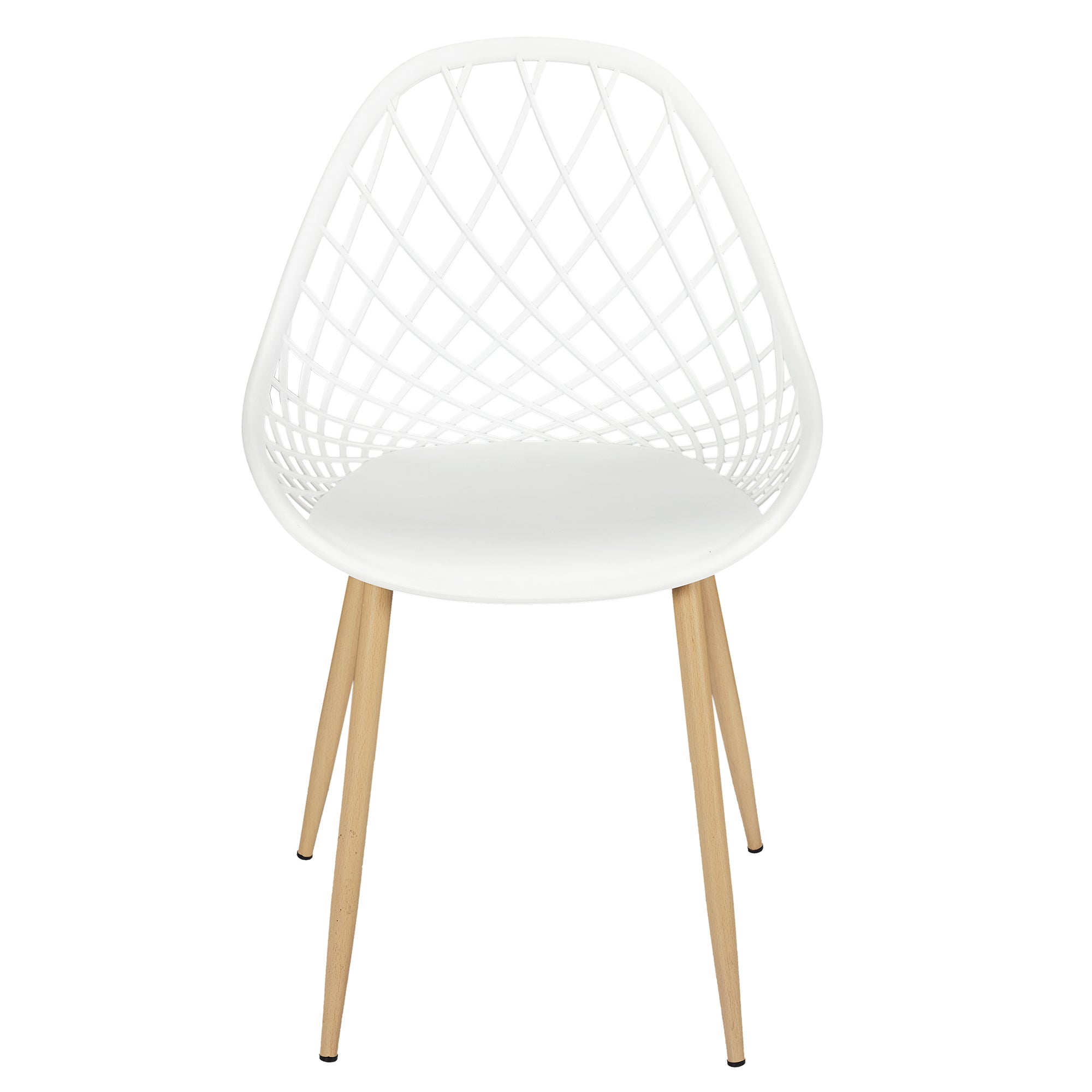 CHAISE EXTERIEUR PP MALAGA BLANC - LOT DE 4