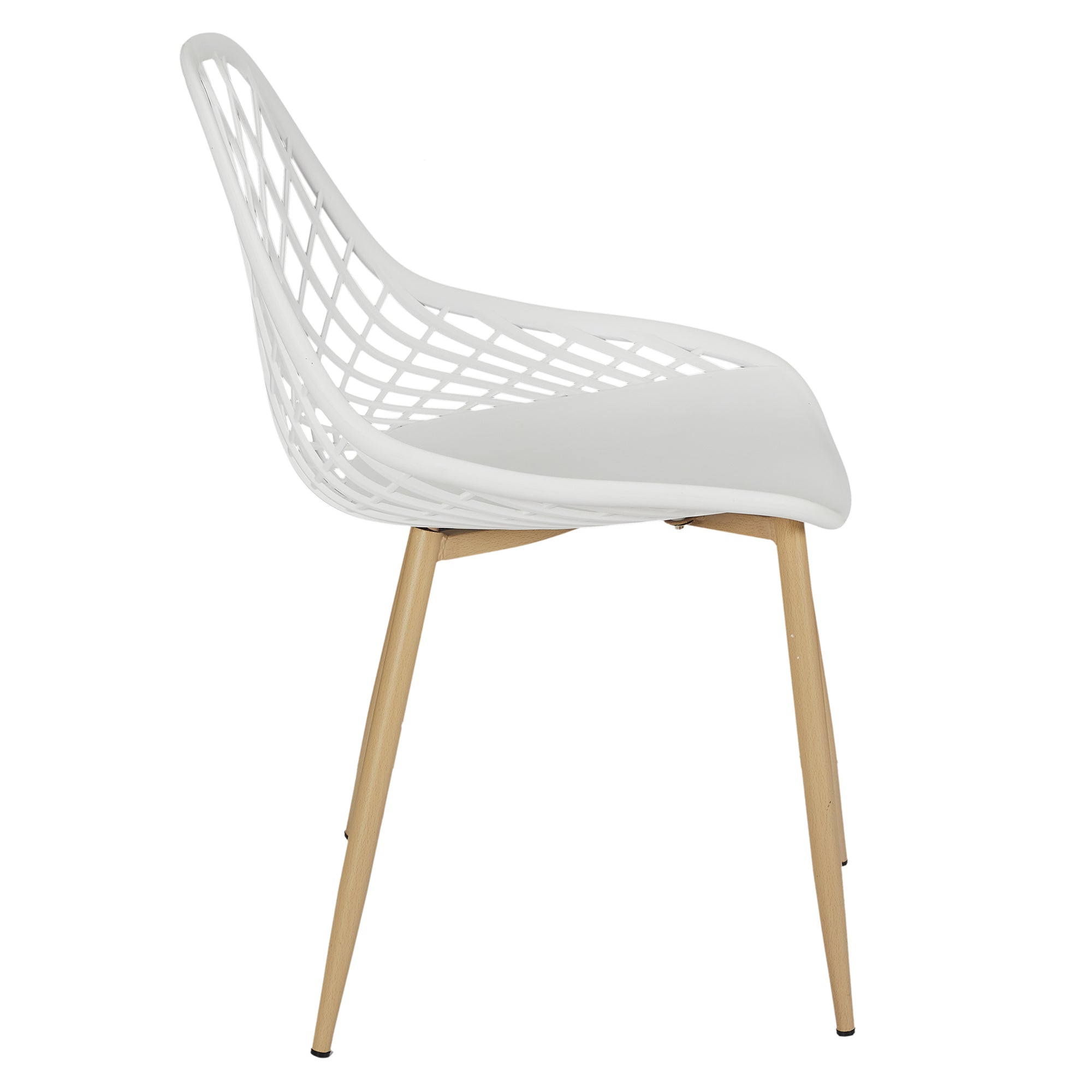CHAISE EXTERIEUR PP MALAGA BLANC - LOT DE 4