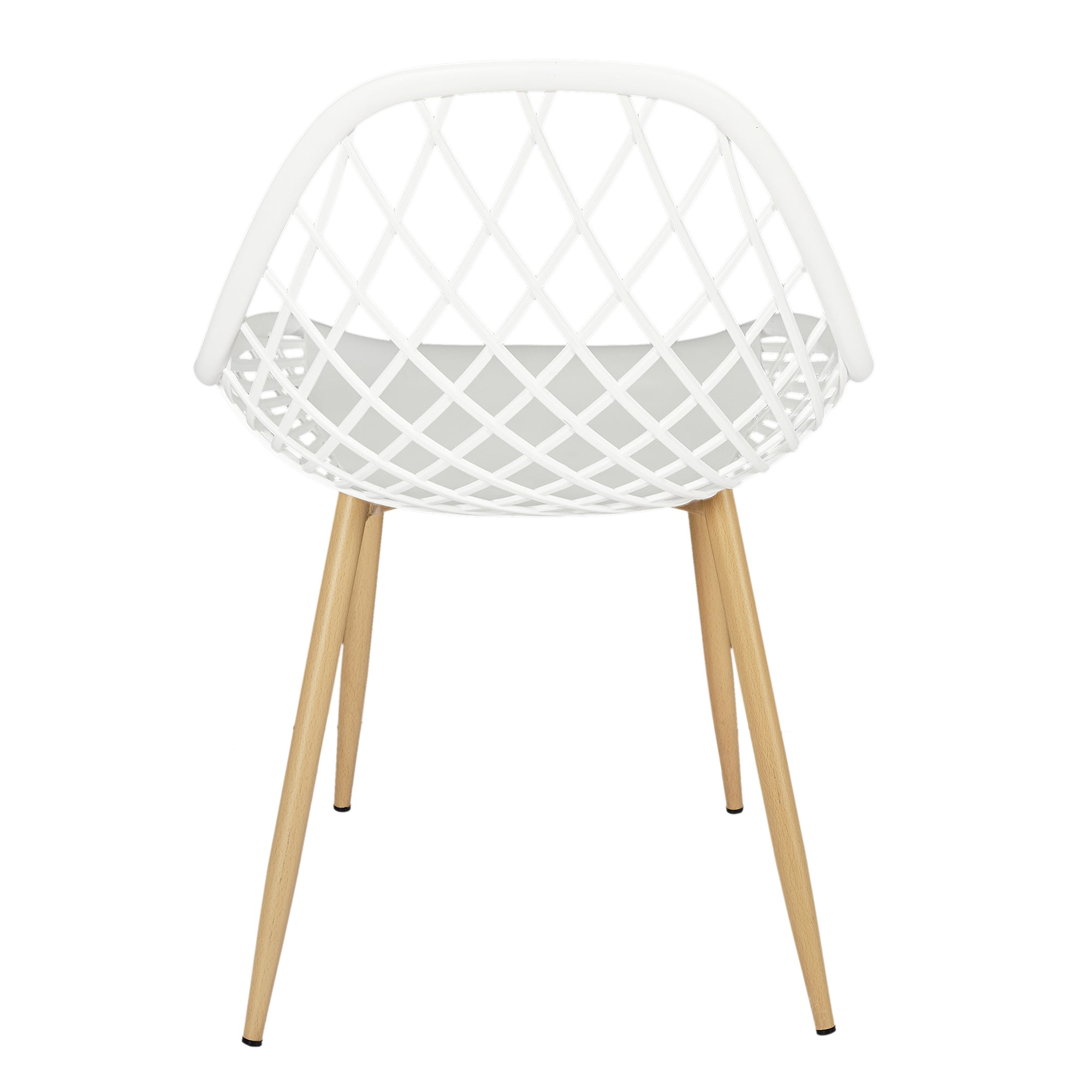 CHAISE EXTERIEUR PP MALAGA BLANC - LOT DE 4
