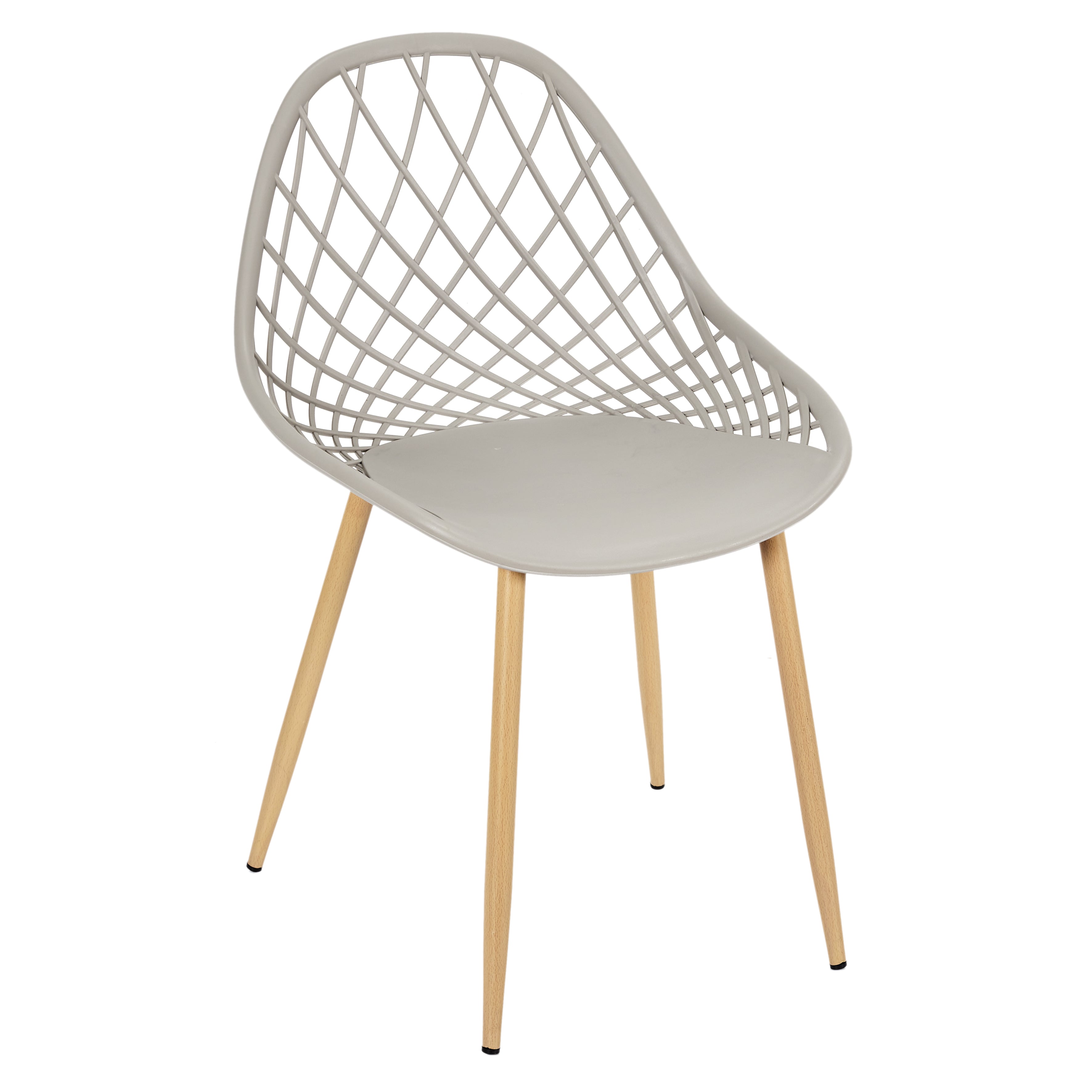 CHAISE EXTERIEUR PP MALAGA TAUPE - LOT DE 4