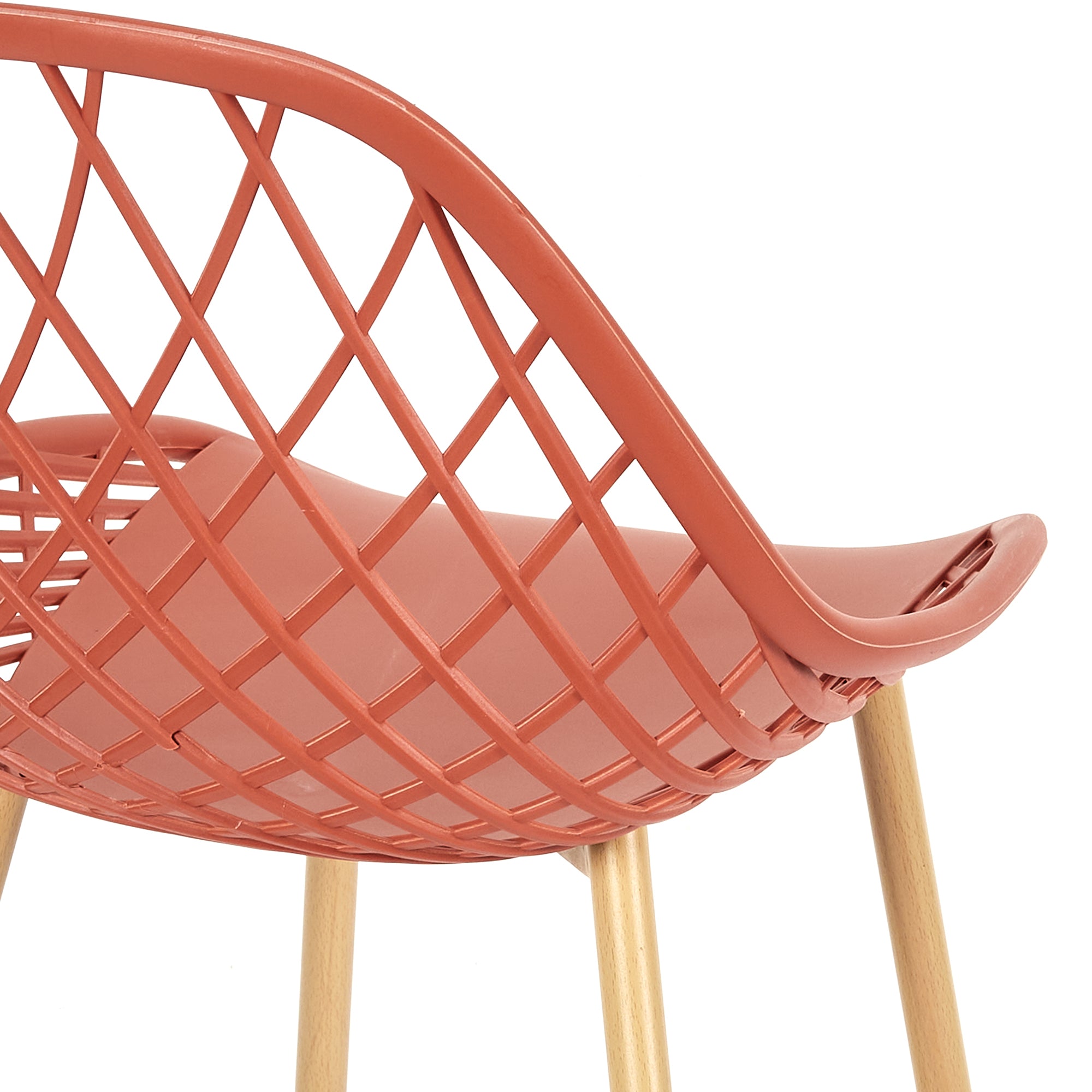 CHAISE EXTERIEUR PP MALAGA TERRACOTTA - LOT DE 4