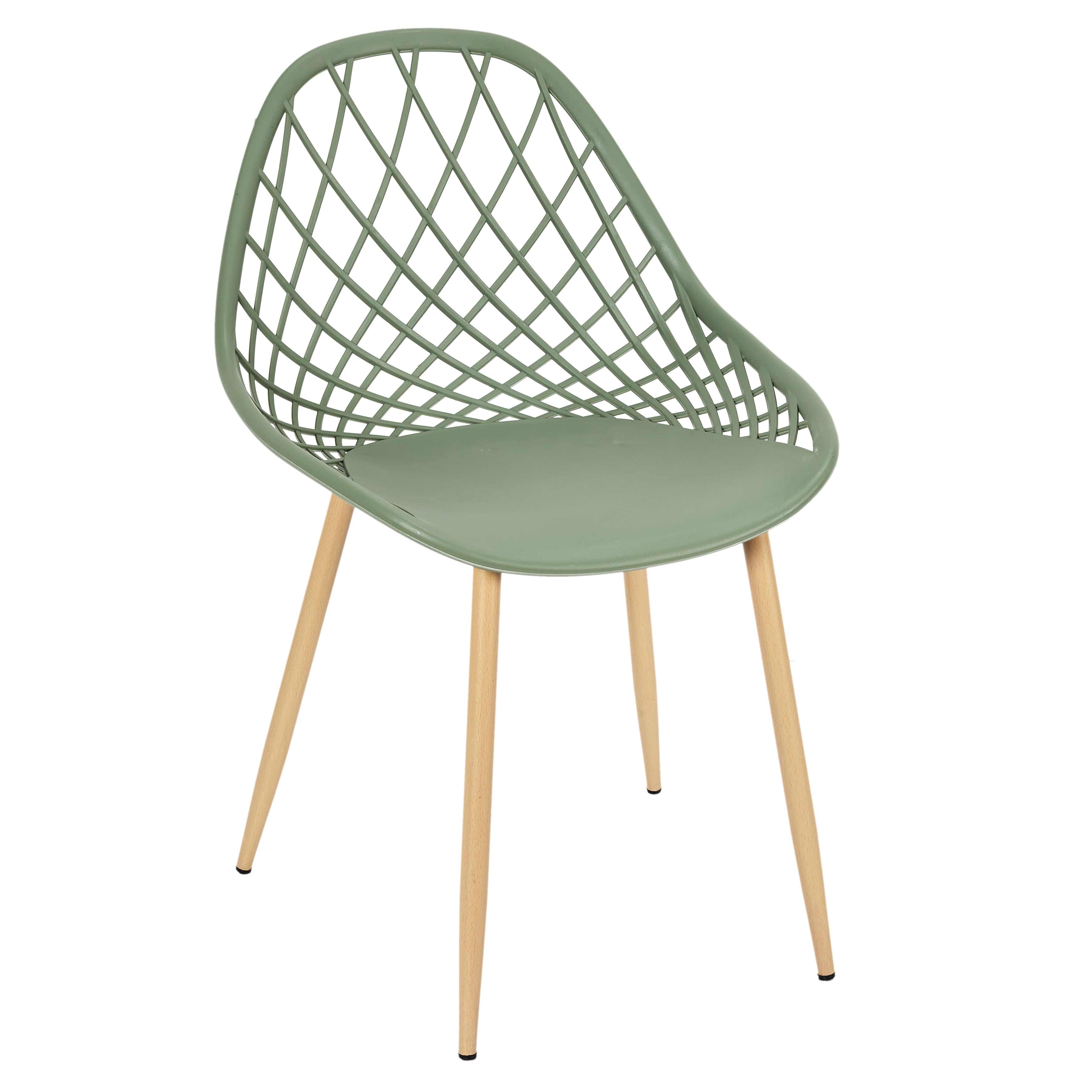CHAISE EXTERIEUR PP MALAGA VERT - LOT DE 4
