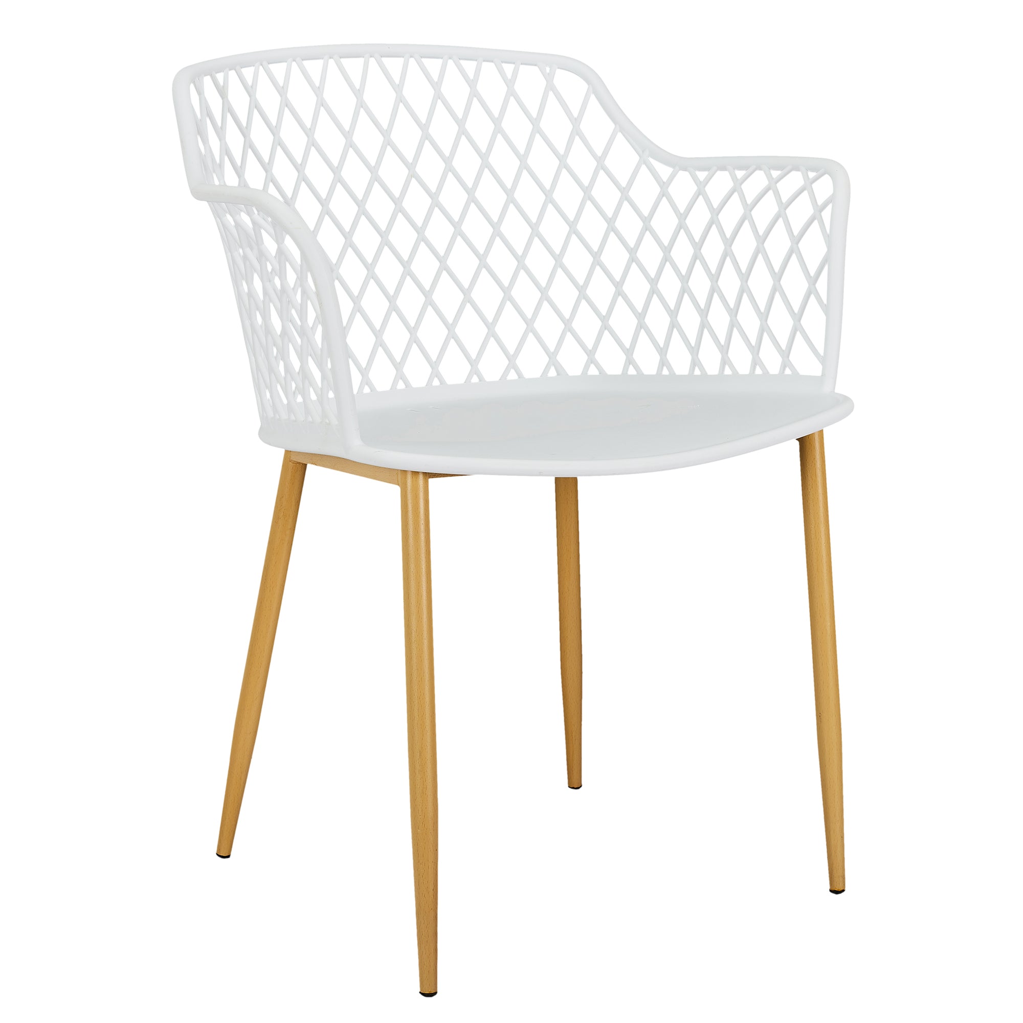 FAUTEUIL EXTERIEUR MALAGA BLANC - LOT DE 4