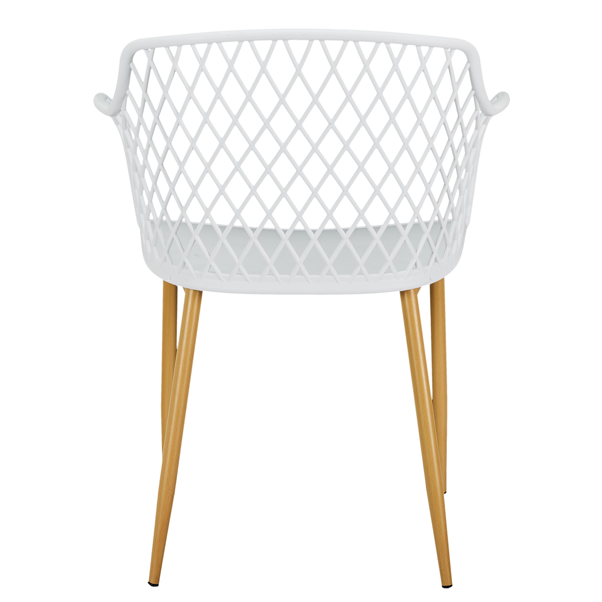 FAUTEUIL EXTERIEUR MALAGA BLANC - LOT DE 4