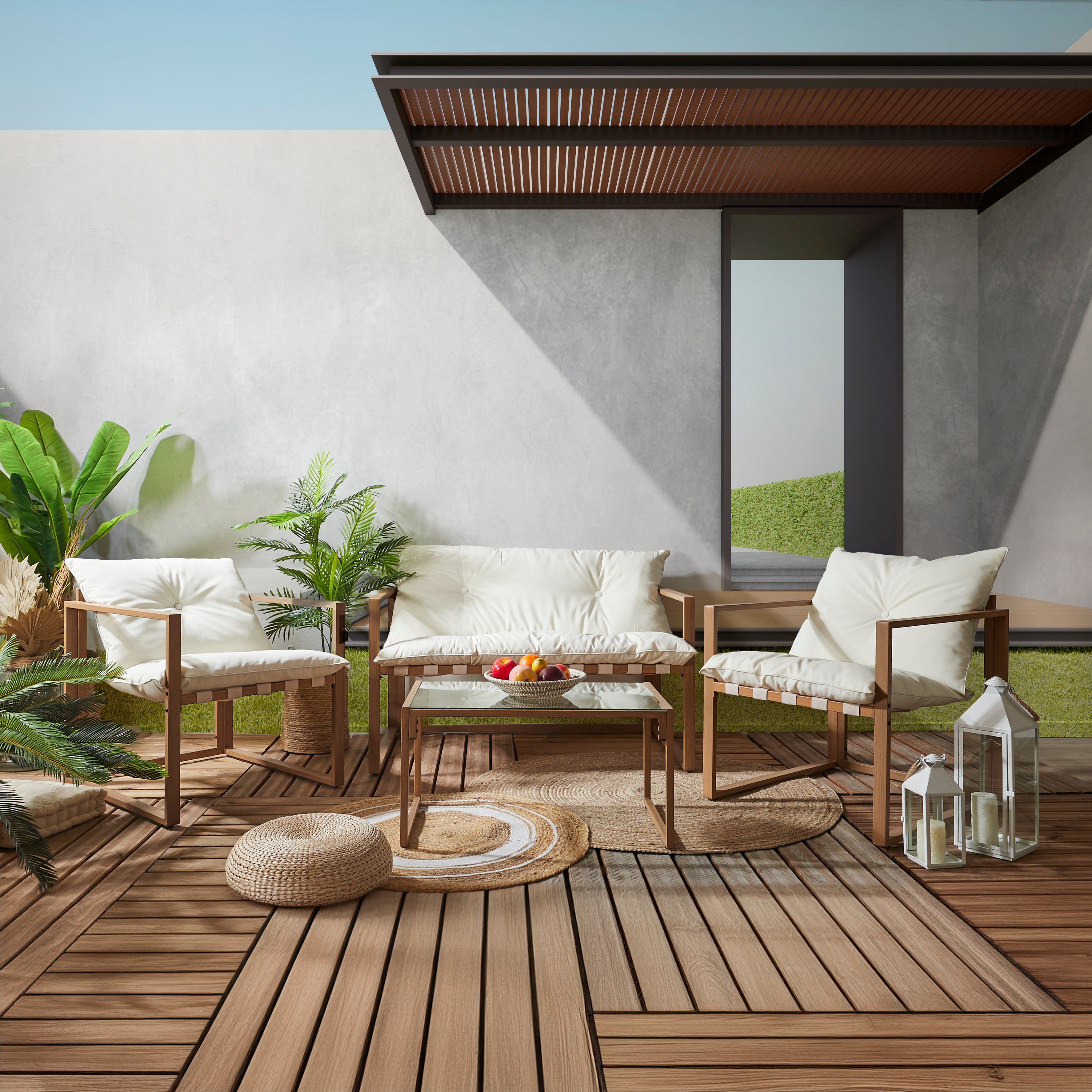 SALON DE JARDIN CAGLIARI 4PCS