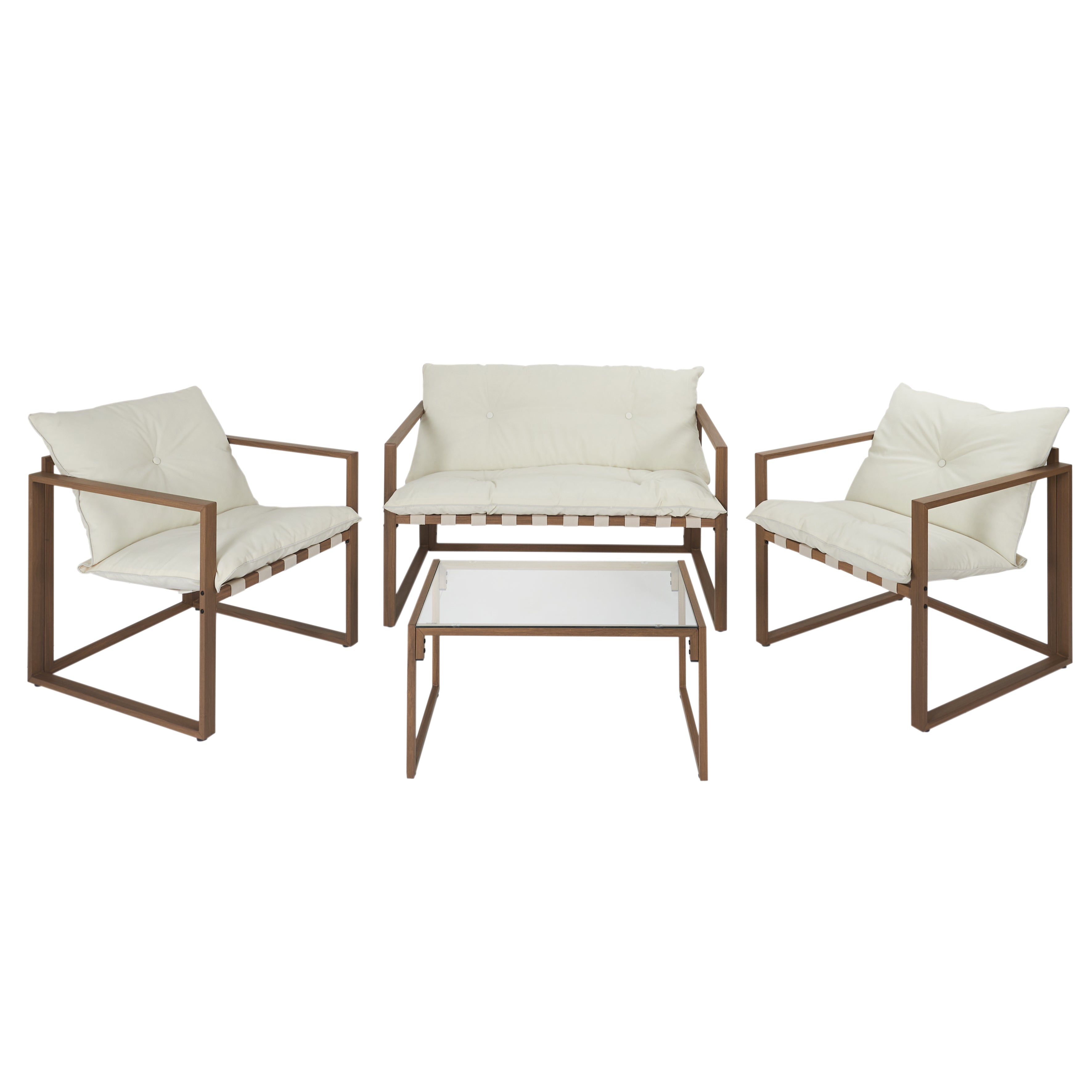 SALON DE JARDIN CAGLIARI 4PCS