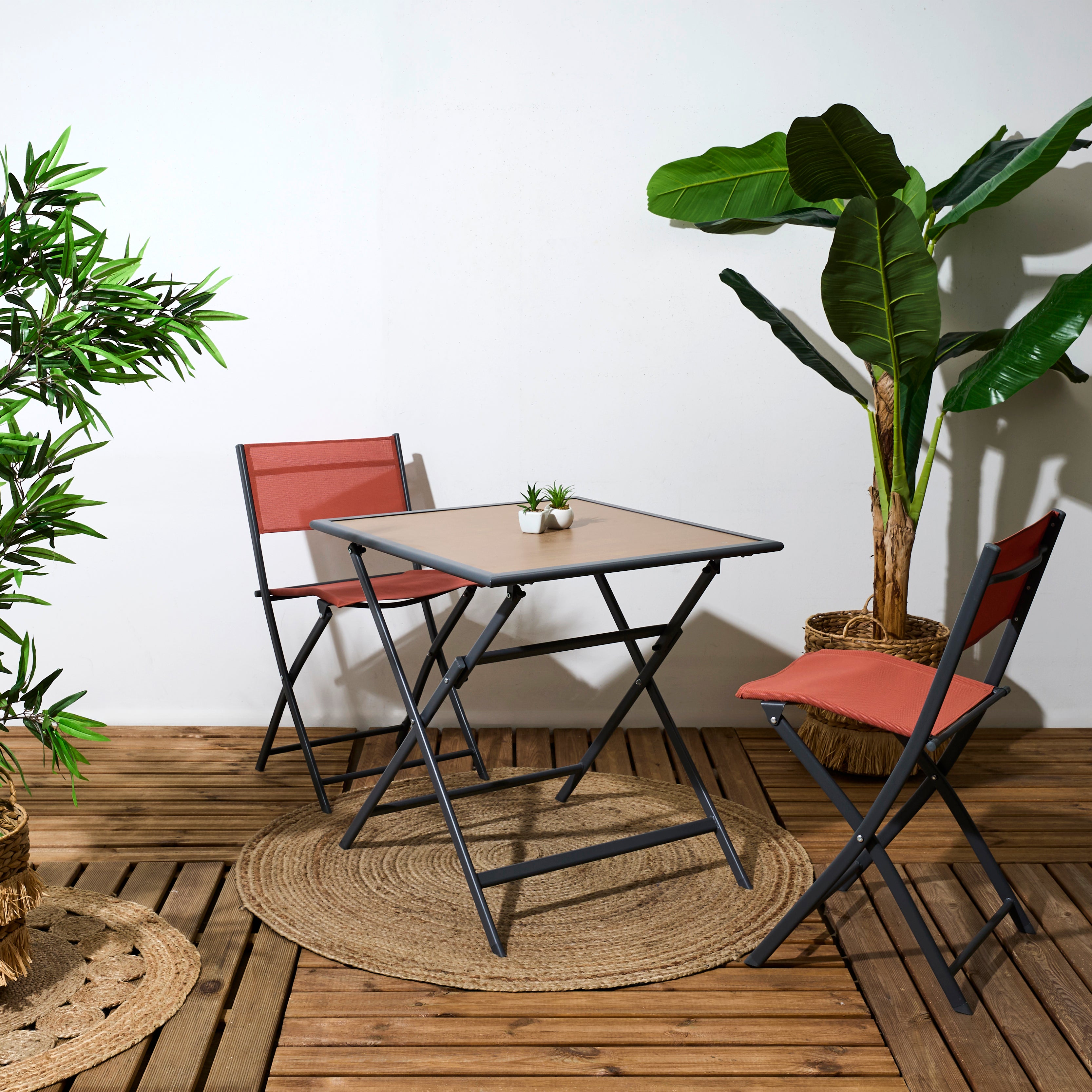 CHAISE ELBA TERRACOTTA - LOT DE 4