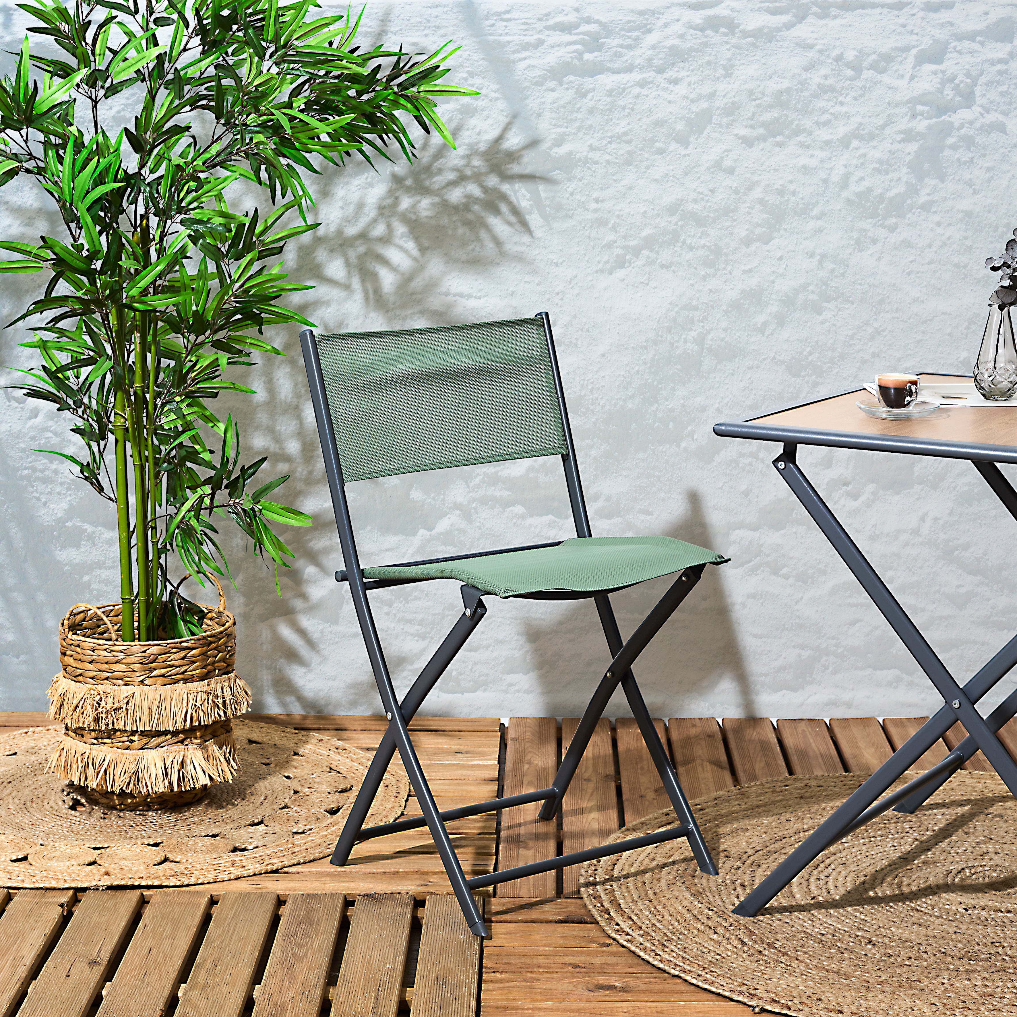 CHAISE ELBA KAKI - LOT DE 4