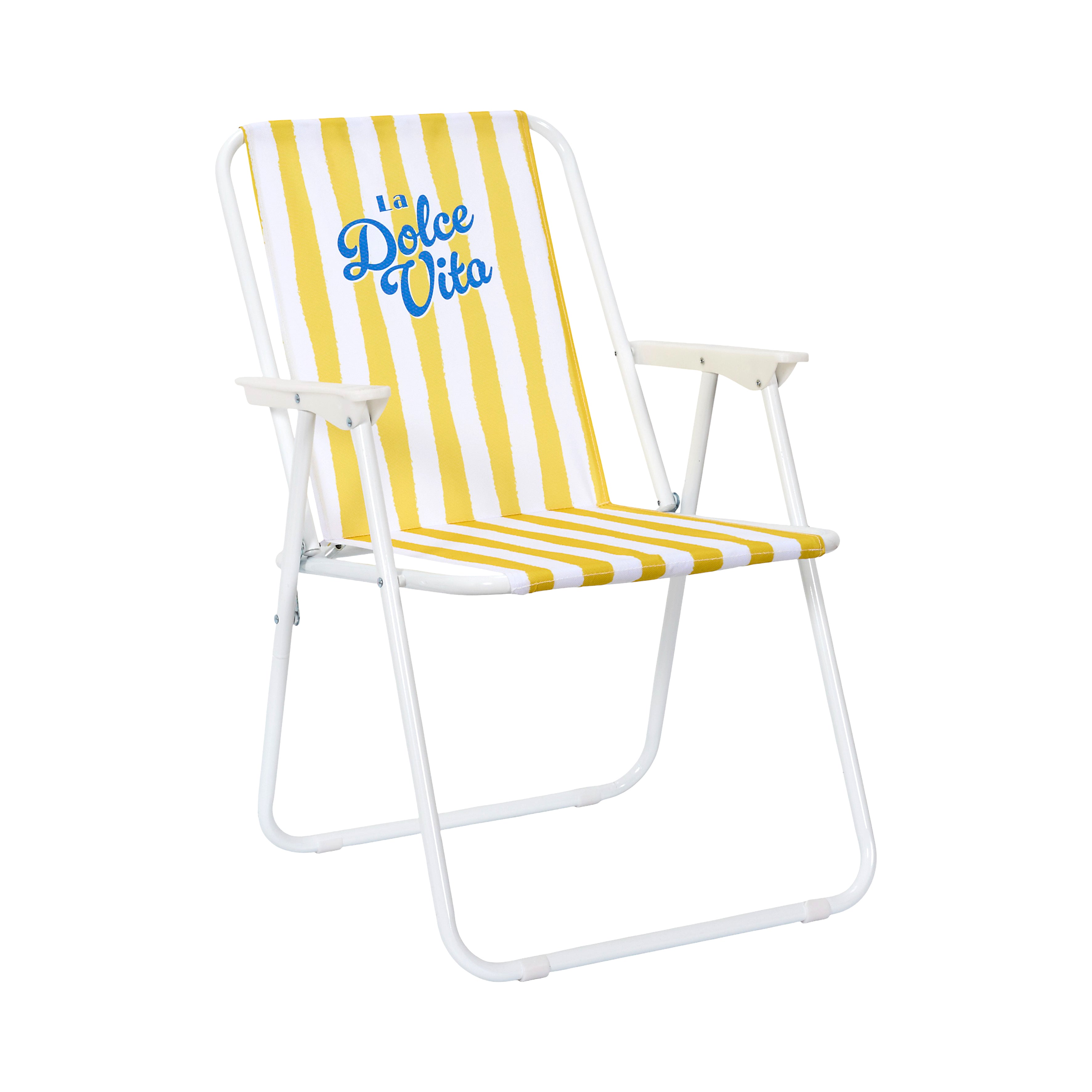 CHAISE PLIANTE DOLCE VITA JAUNE