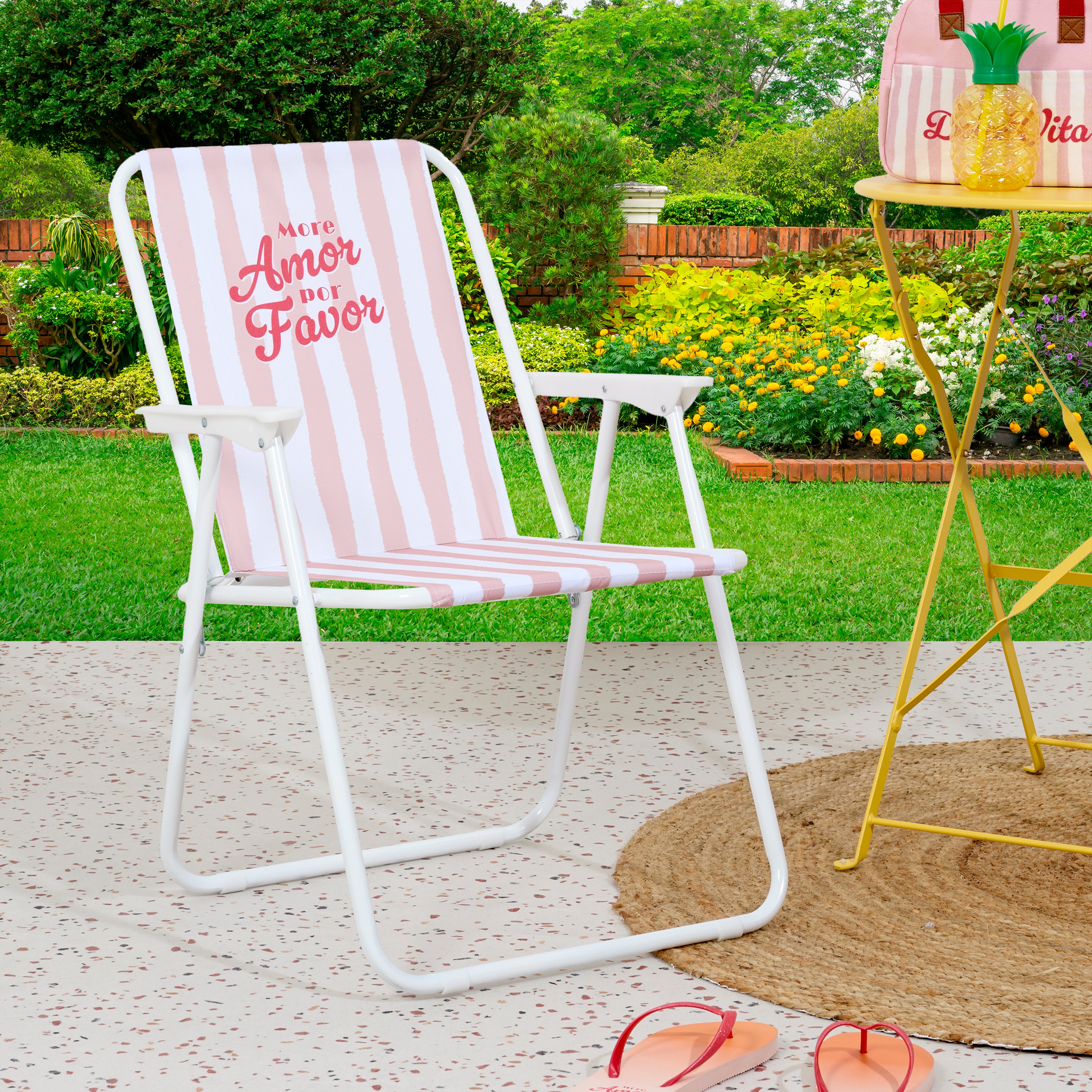CHAISE PLIANTE DOLCE VITA ROSE